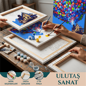 Yukarı Bak (Up) Sayılarla Boyama