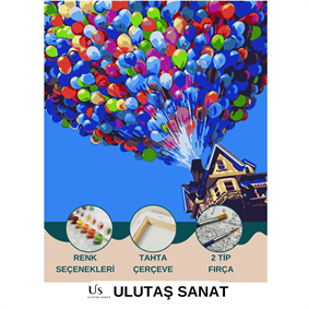 Yukarı Bak (Up) Sayılarla Boyama