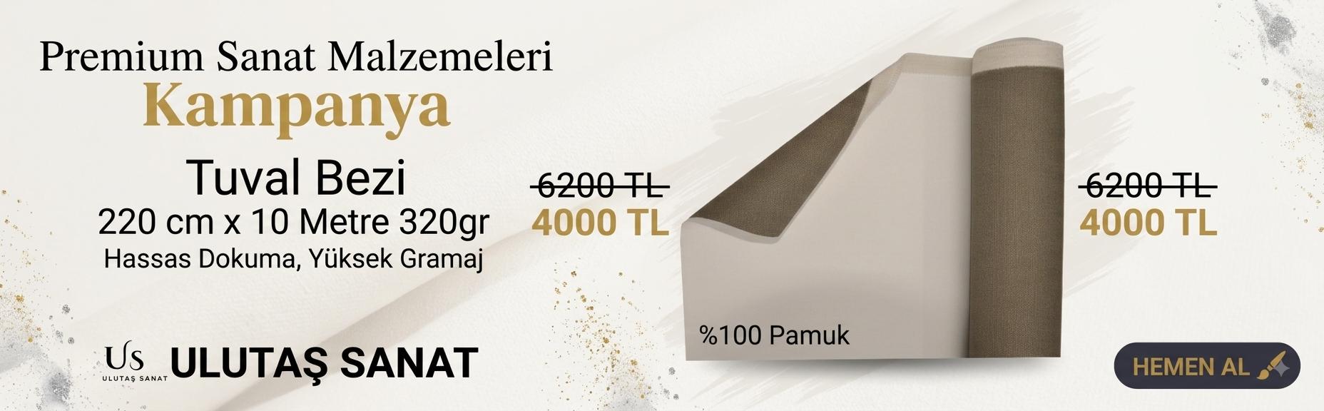 Ulutaş Sanat blog kapak görseli - Tuval bezi,şövale ve resim malzemeleri rehberi