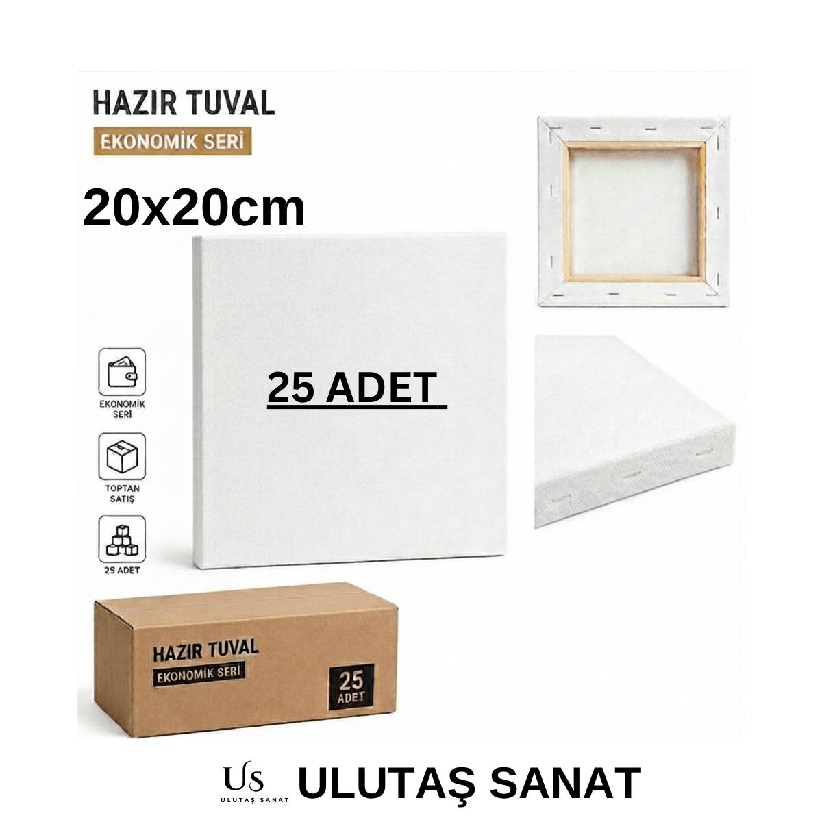 20x20 cm tuval toptan