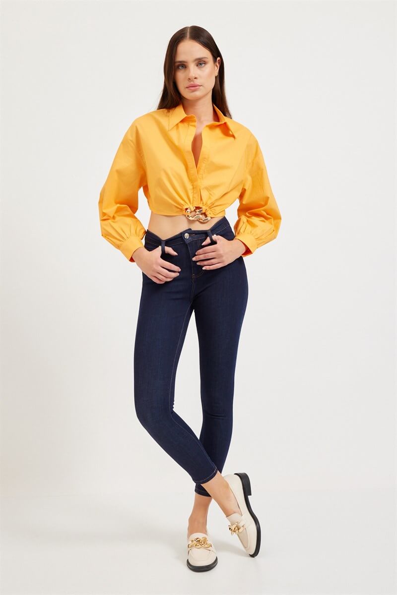 Koyu Mavi Klasik Kesim Jean PantolonST070W31781002