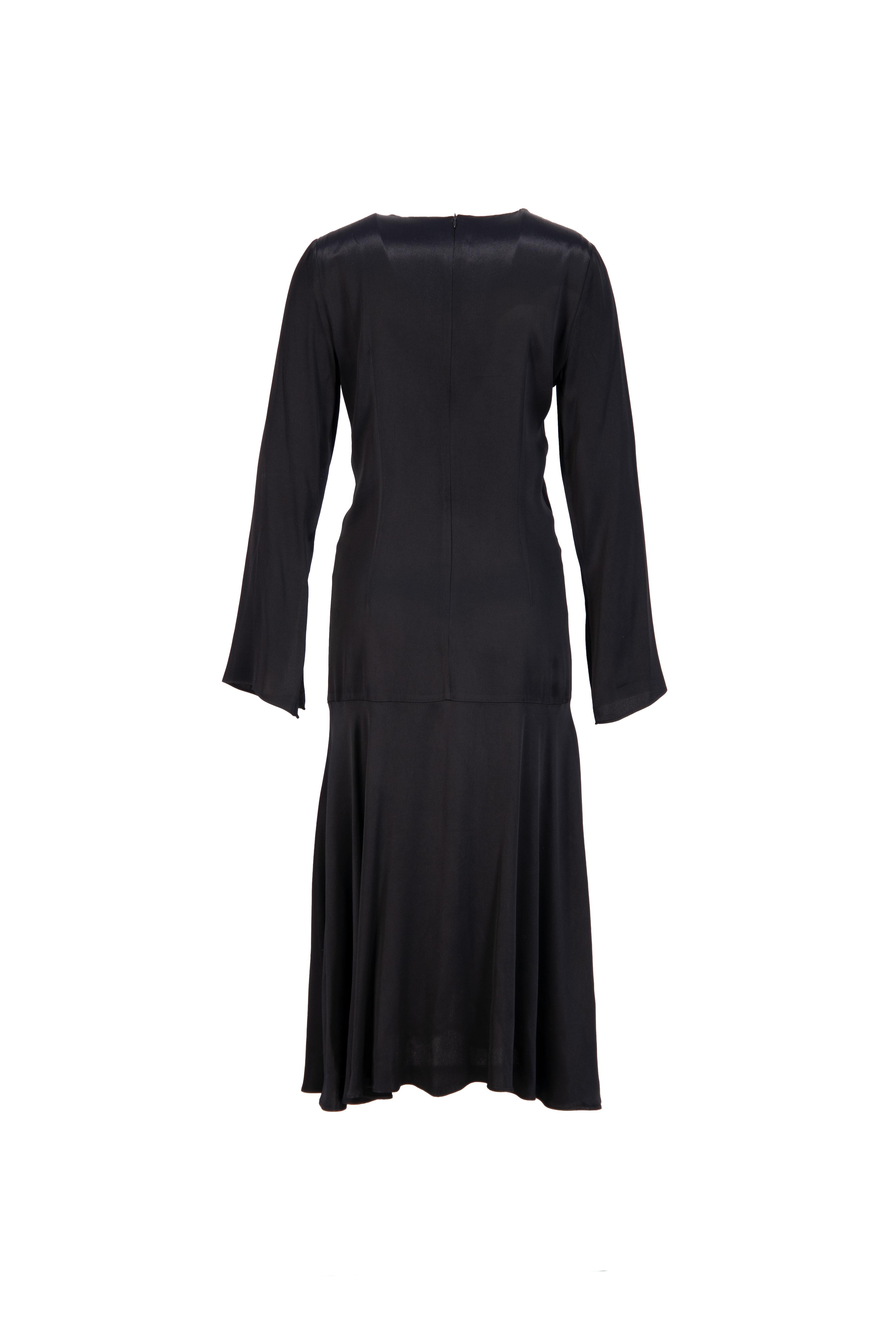 Kadın Siyah Uzun Kollu Elbise ST090W40199401 | Setre