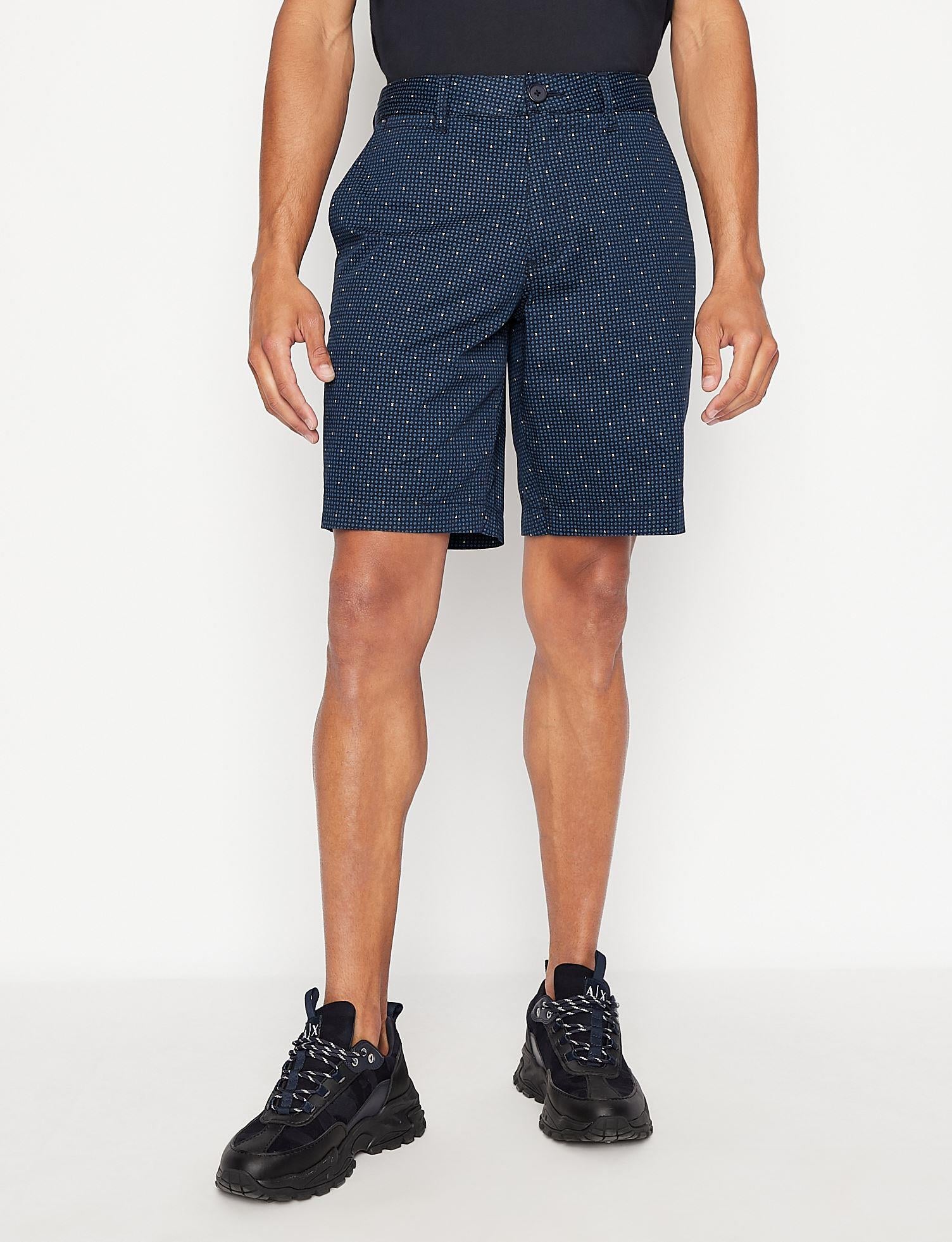 ARMANI EXCHANGE  FİTİLLİ KUMAŞ DESENLİ  BERMUDA ŞORT