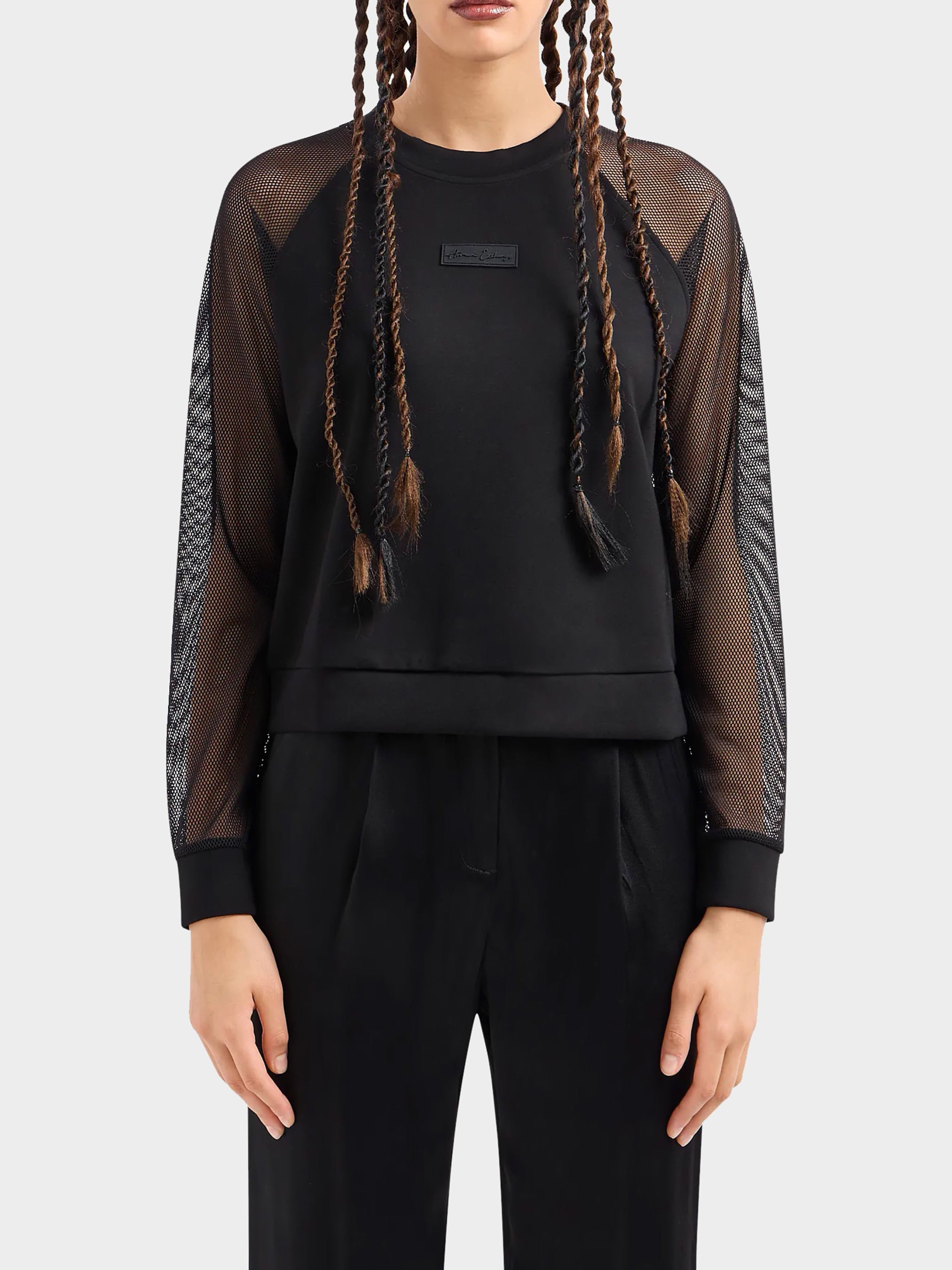 ARMANI EXCHANGE KADIN KOL DETAYLI SWEATSHIRT
