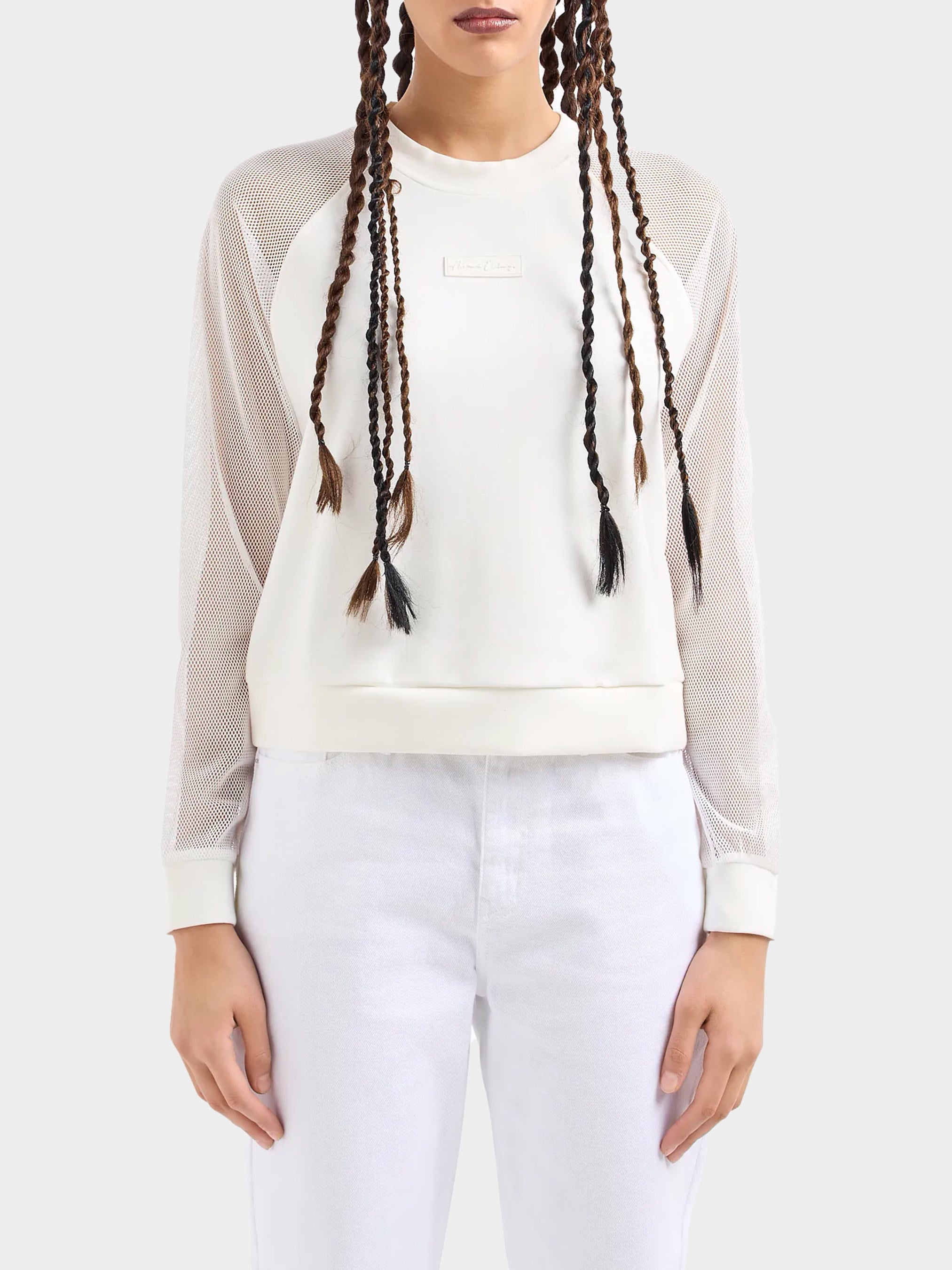 ARMANI EXCHANGE KADIN KOL DETAYLI SWEATSHIRT