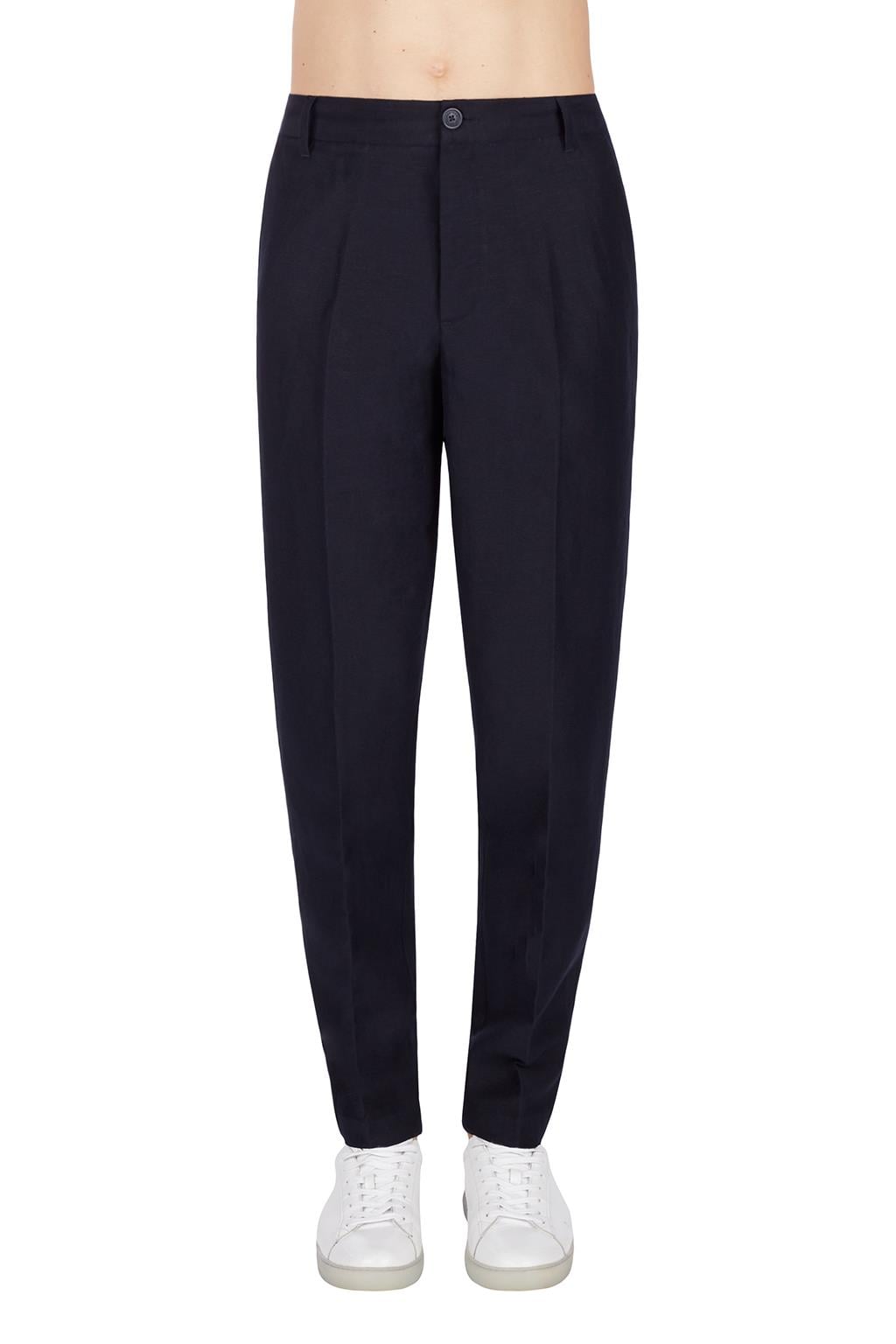 ARMANI REGULAR KESİM KETEN PANTOLON