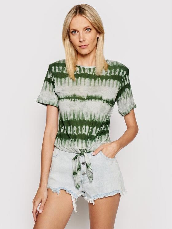 BİSİKLET YAKA BELDEN BAĞLAMALI CROP T-SHIRT