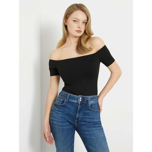 W4YP26KC7M0 GUESS KADIN KISA KOLLU  BODYSUIT