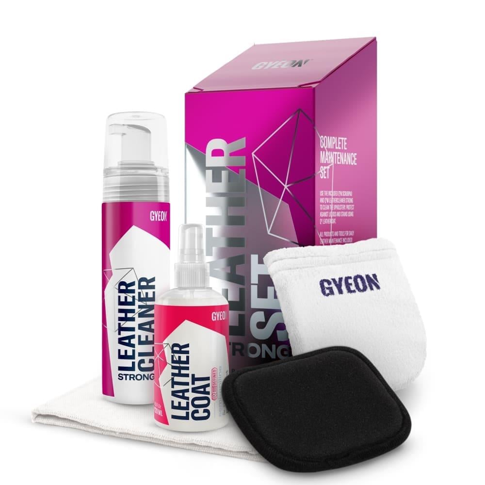 GYEON Q²M LeatherSet Strong Güçlü Deri Temizlik ve Bakım Seti (5 Parça) - 200 ml 