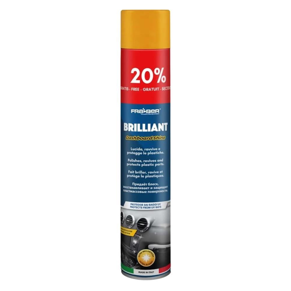 FRA-BER Brilliant Antistatik Konsol Ve İç Plastik Temizleyici Parlatıcı Vanilya Kokulu - 750 ml
