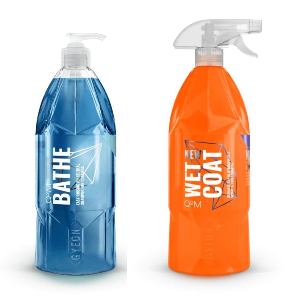 Gyeon 1Lt Bathe Şampuan + 1Lt Wet Coat Hızlı Cila 2 li Bakım Seti