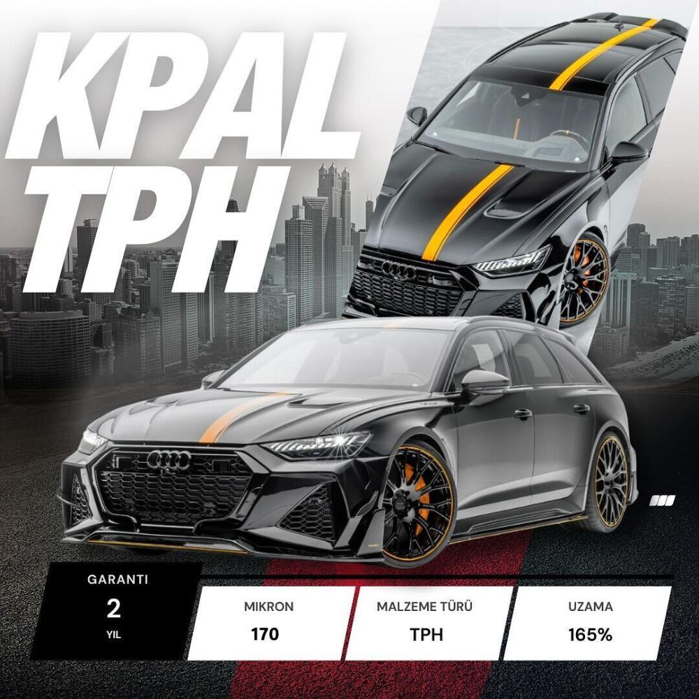 KPAL H200 PPF-TPH Şeffaf Araç Boya Koruma Kaplama 165 Micron 15 Mt