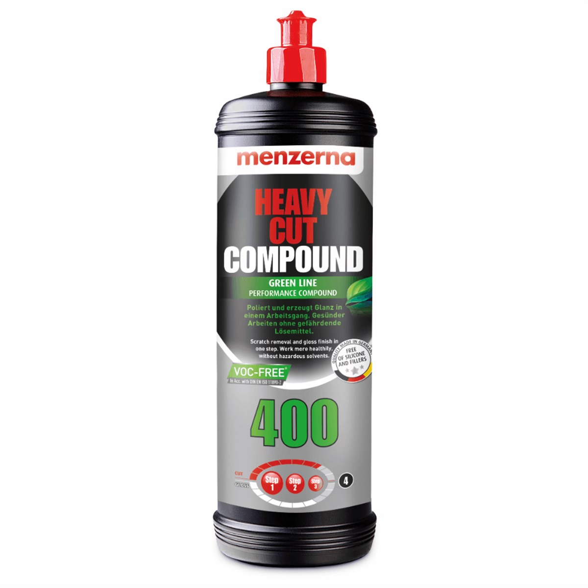Menzerna Heavy Cut Compound 400 1 LT Çizik Gid.Pasta-Yeşil Seri