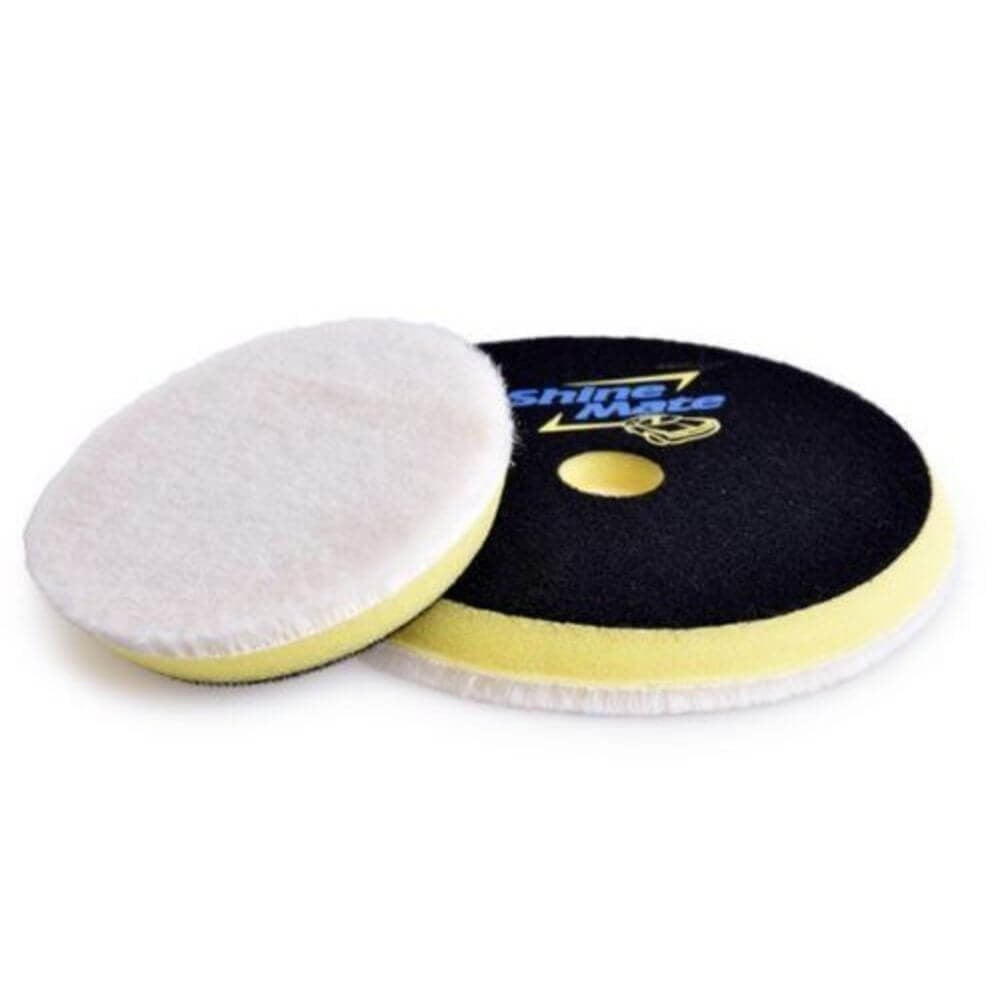 Shine Mate Knitted Wool Pad Sarı Taban Yün Pasta Keçesi 75/80 mm