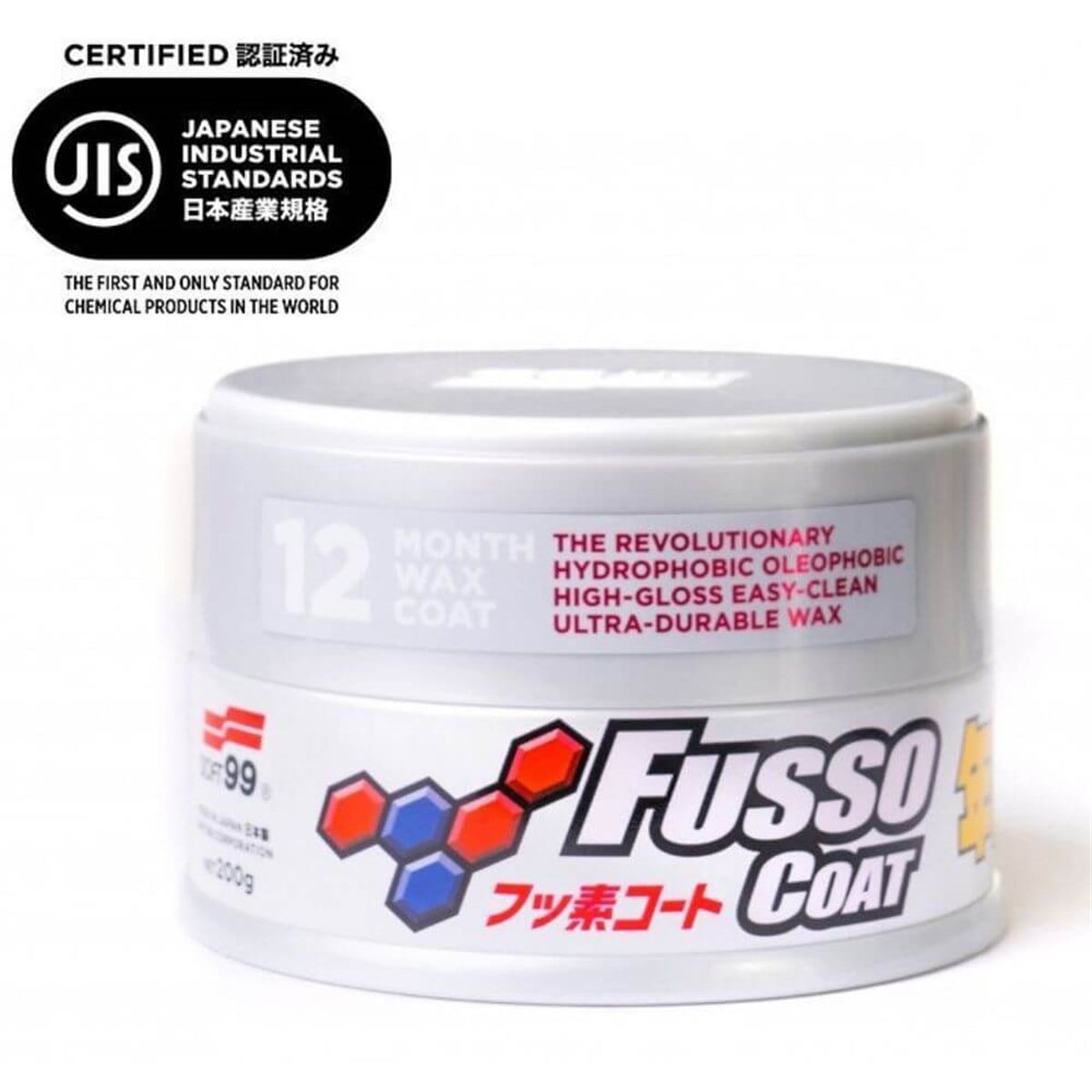Soft99 Fusso Coat 12 Aylık Wax Açık Renk Avrupa Versiyon 200 gr