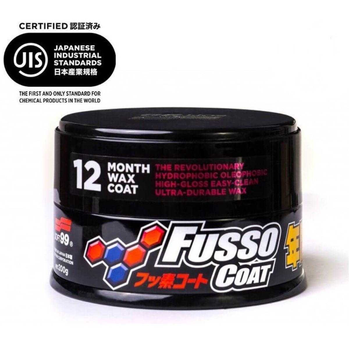Soft99 Fusso Coat 12 Aylık Wax Koyu Renk Avrupa Versiyon 200 gr