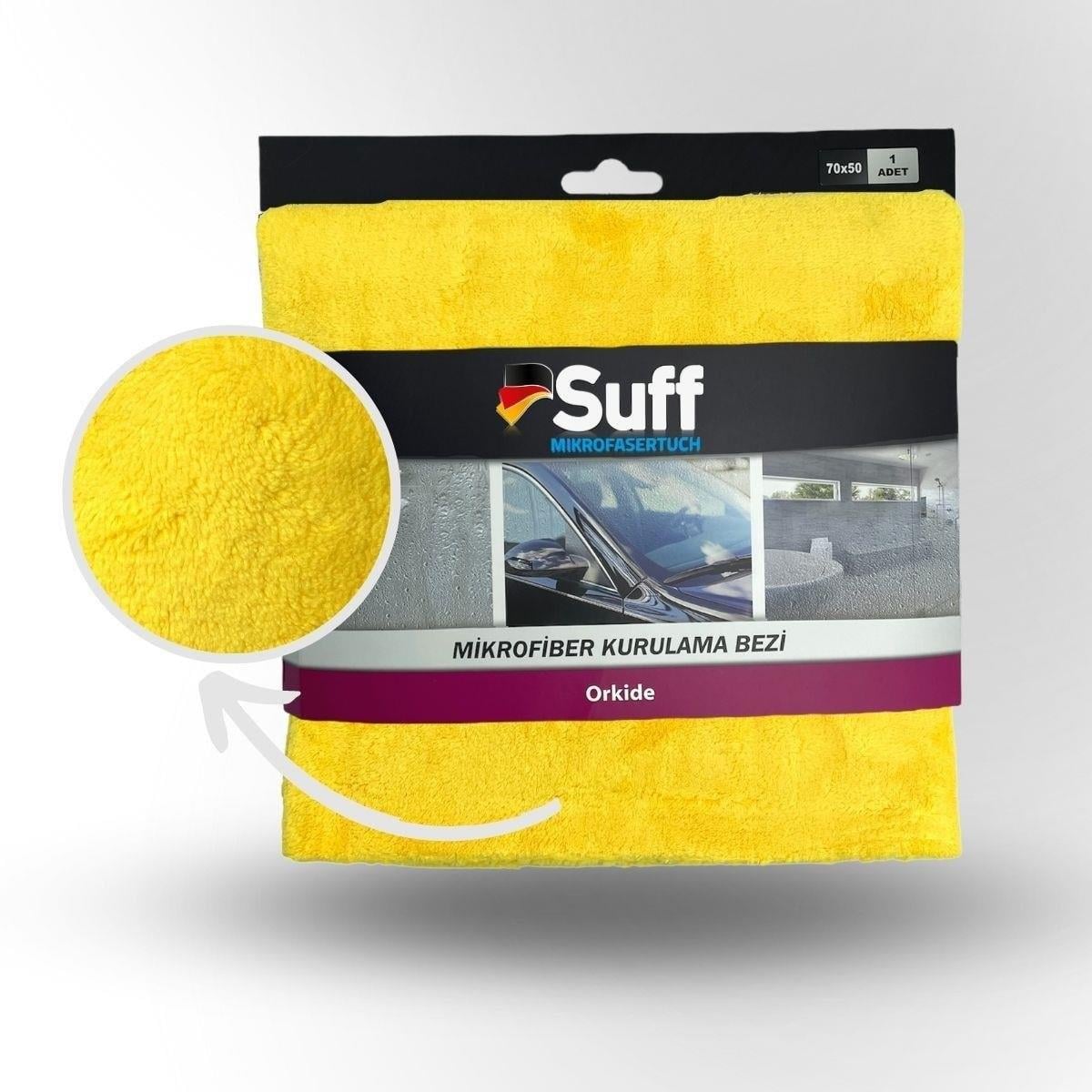 Suff Orkide Mikrofiber Yumuşak Cila ve Kurulama Bezi 70x50cm