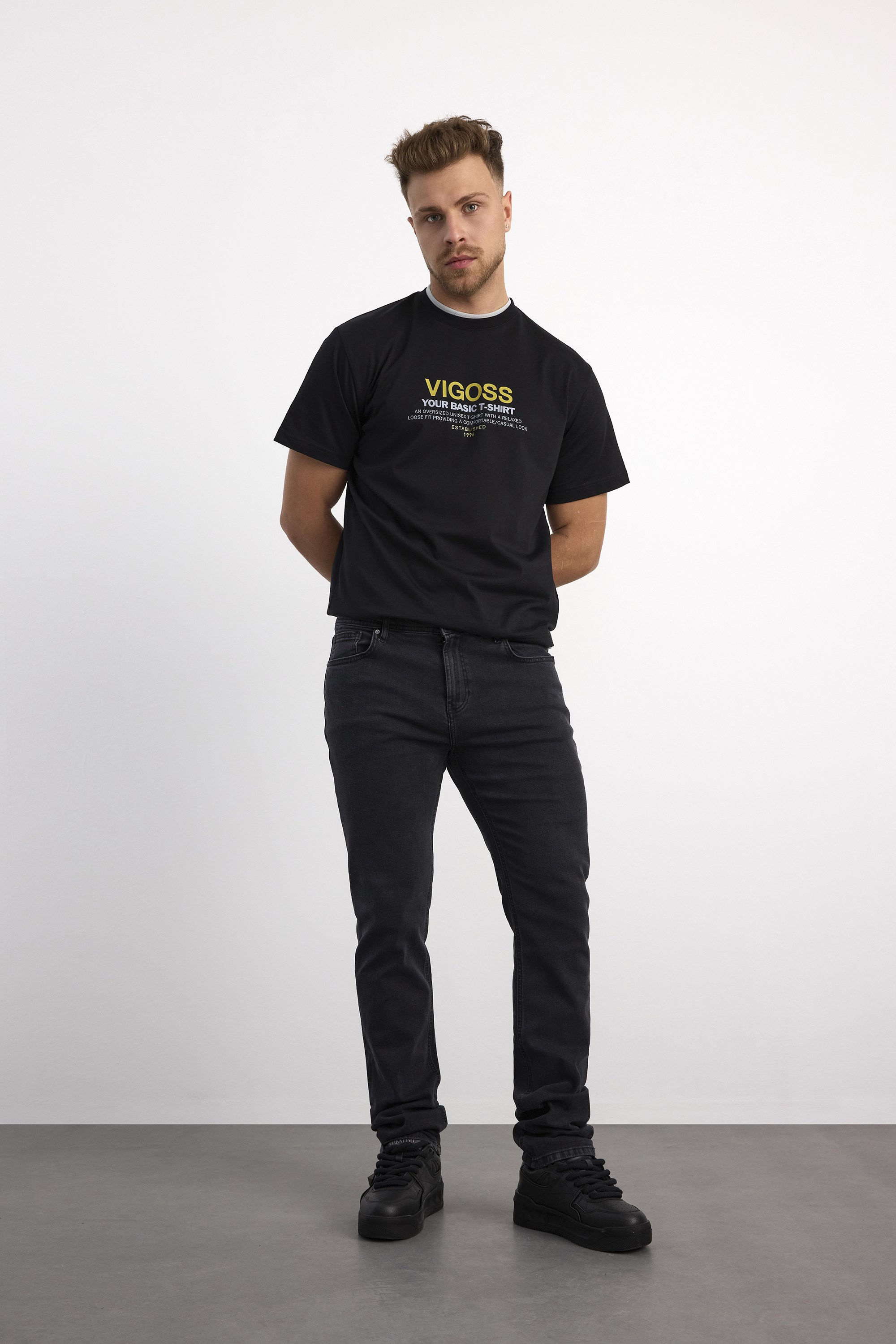 71991F-73599 ERKEK STRAIGHT FIT MID RISE DENİM PANTOLON 71991F-73599