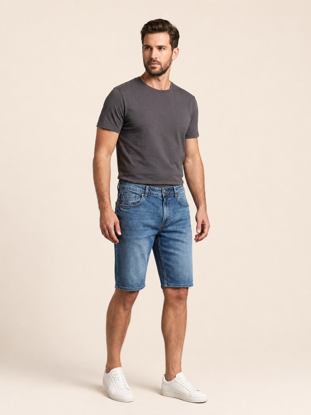 90336-73605 ERKEK COMFORT MID WAIST DENİM ŞORT 90336-73605