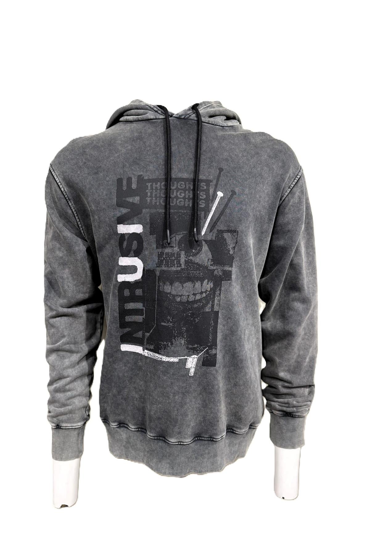 VİGOSS ACTION BASKILI ERKEK SWEATSHIRT (ASİT YIKAMA) 62736-30034