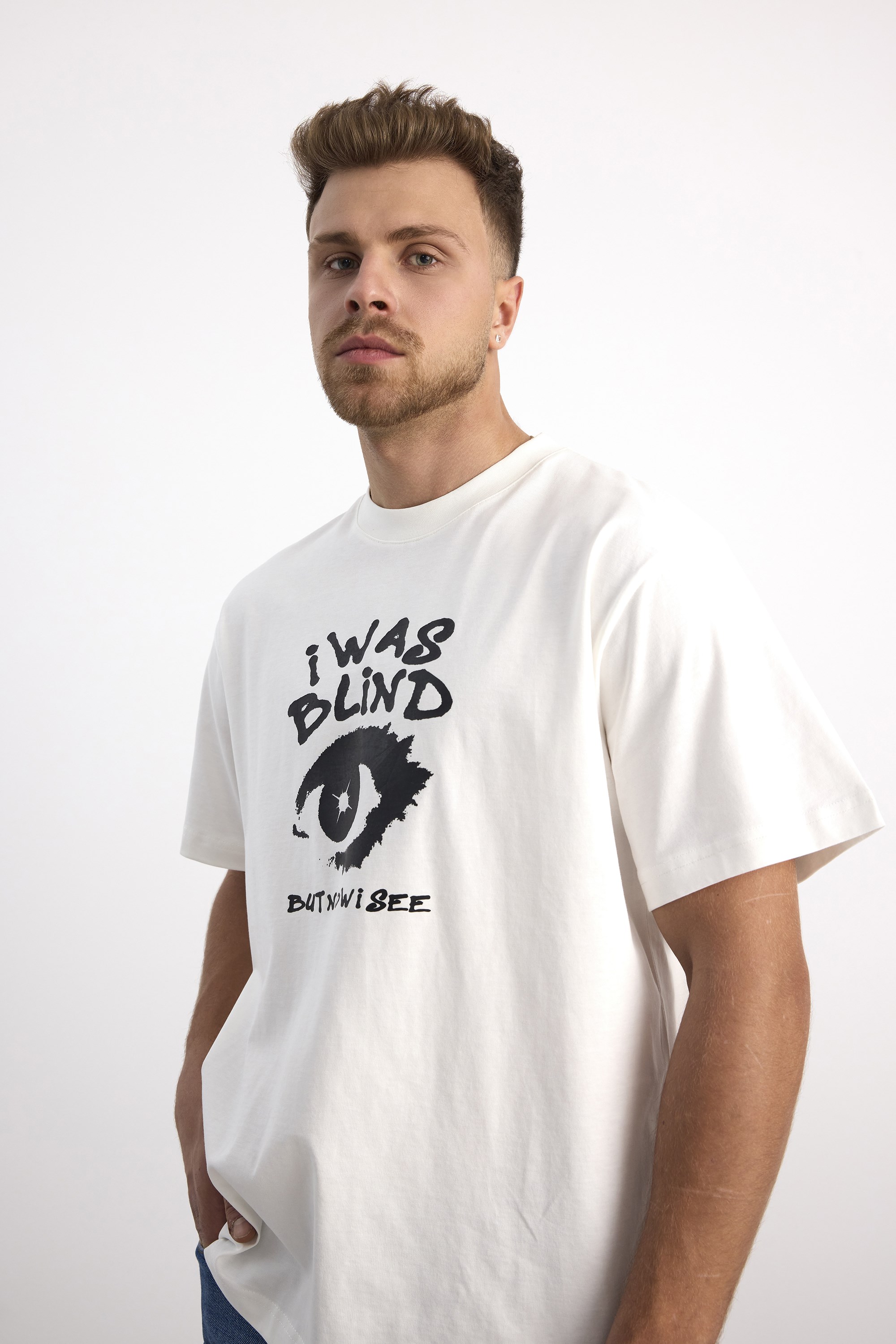 VIGOSS ACTION OVERSIZE BASKILI ERKEK T-SHIRT 63083-30226