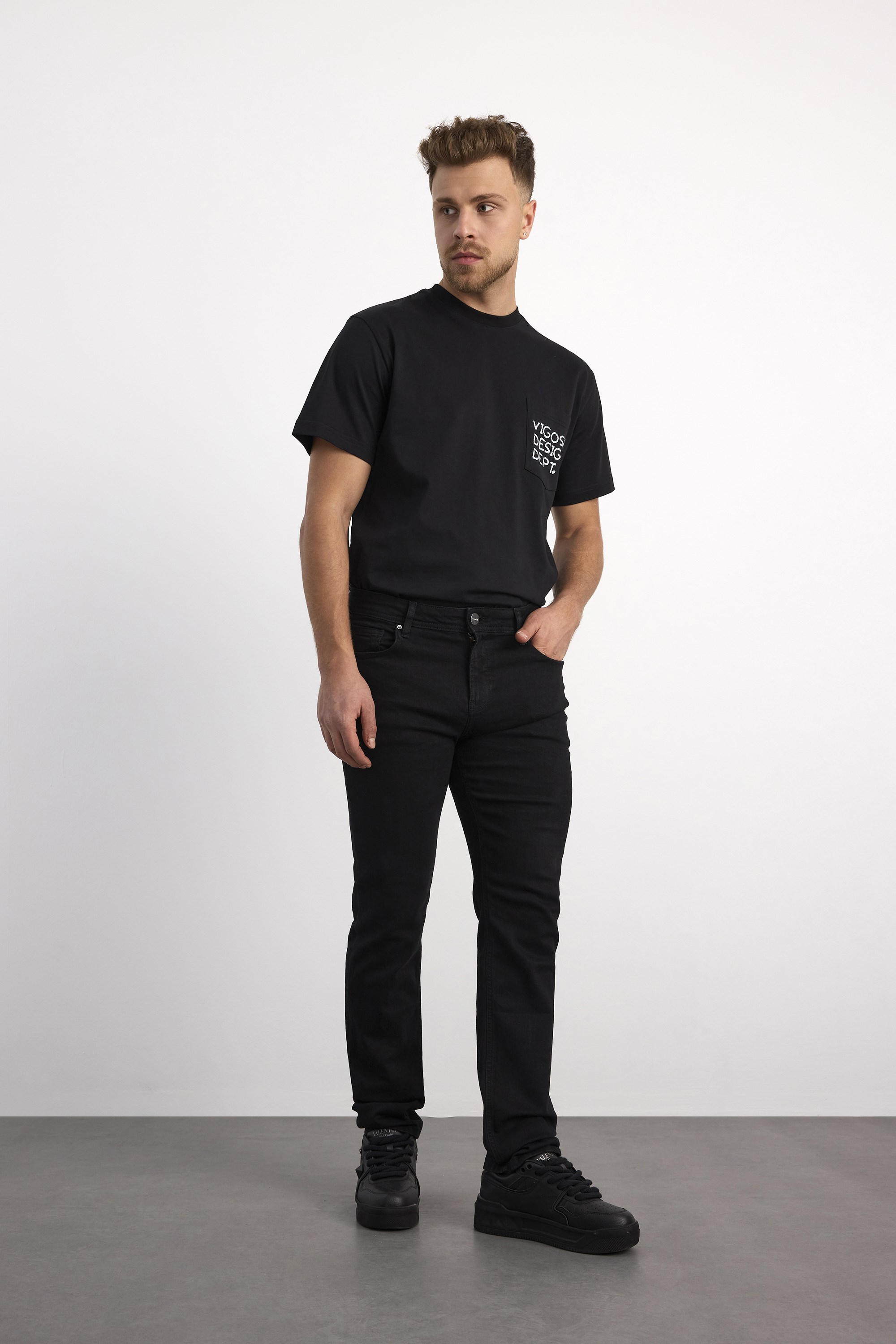 71991F-73599 ERKEK STRAIGHT FIT MID RISE DENİM PANTOLON 71991F-73599