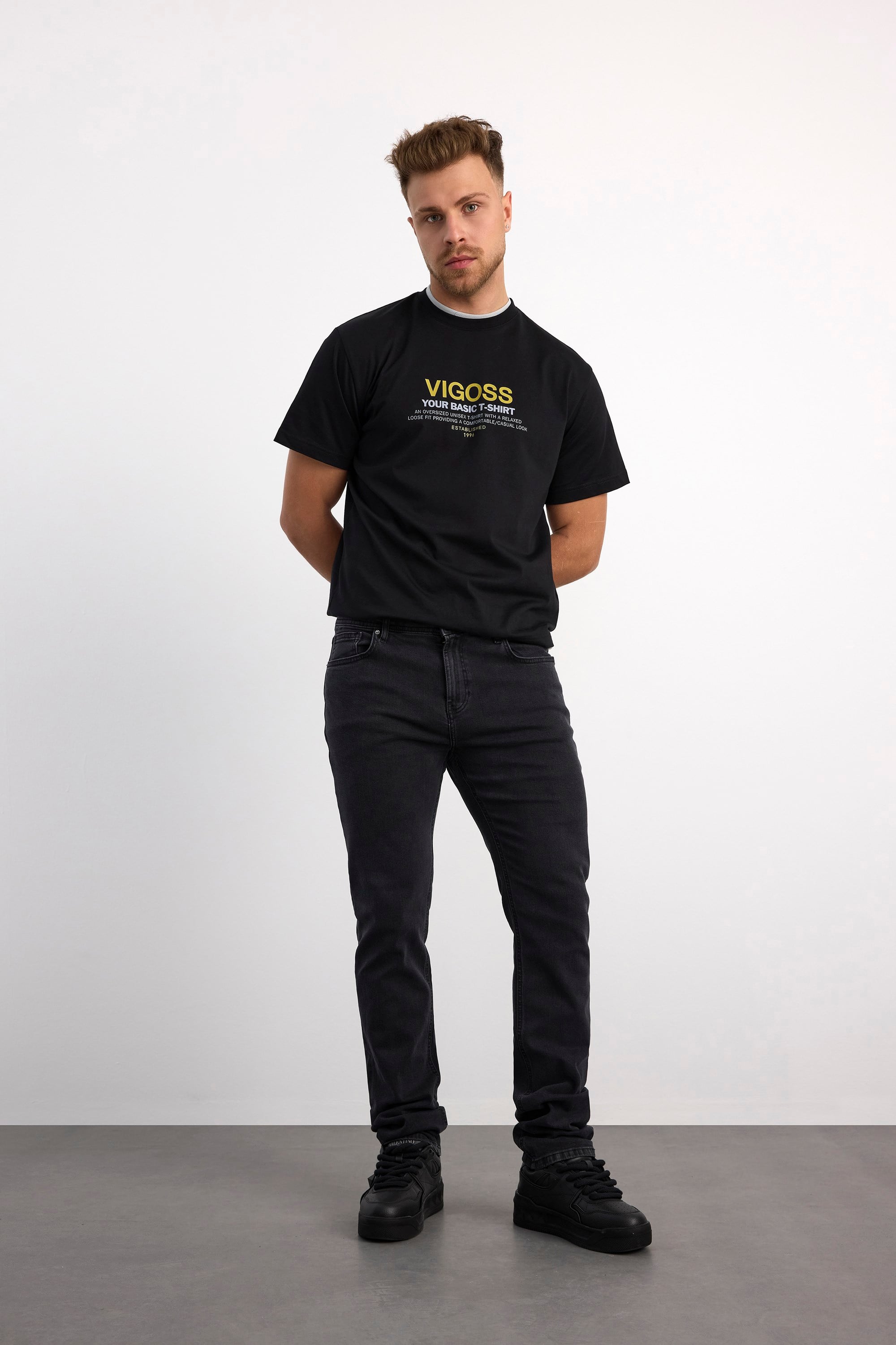 71991F-73599 ERKEK STRAIGHT FIT MID RISE DENİM PANTOLON 71991F-73599