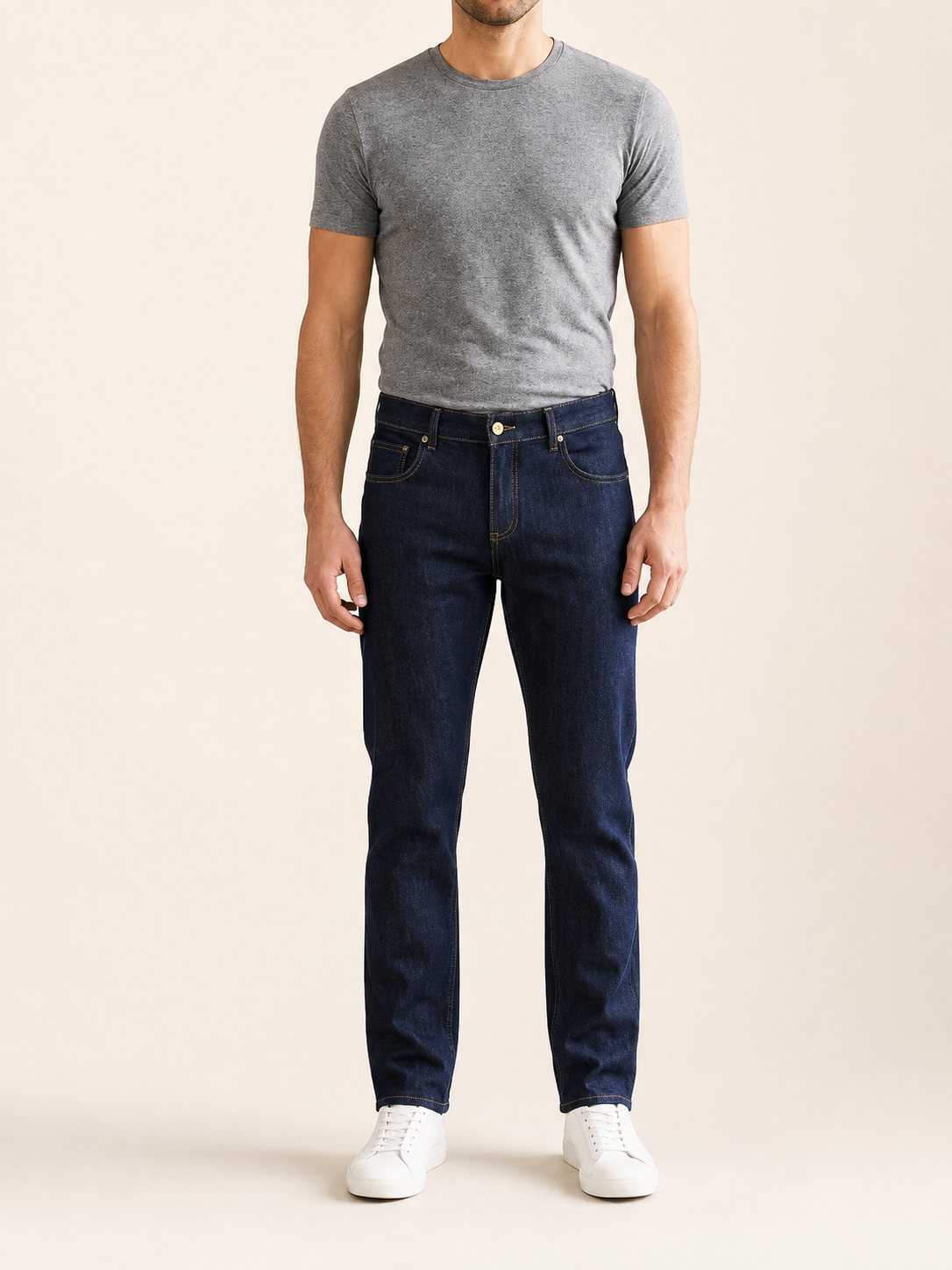71991F-73604 ERKEK STRAIGHT FIT MID RISE DENİM PANTOLON 71991F-73604