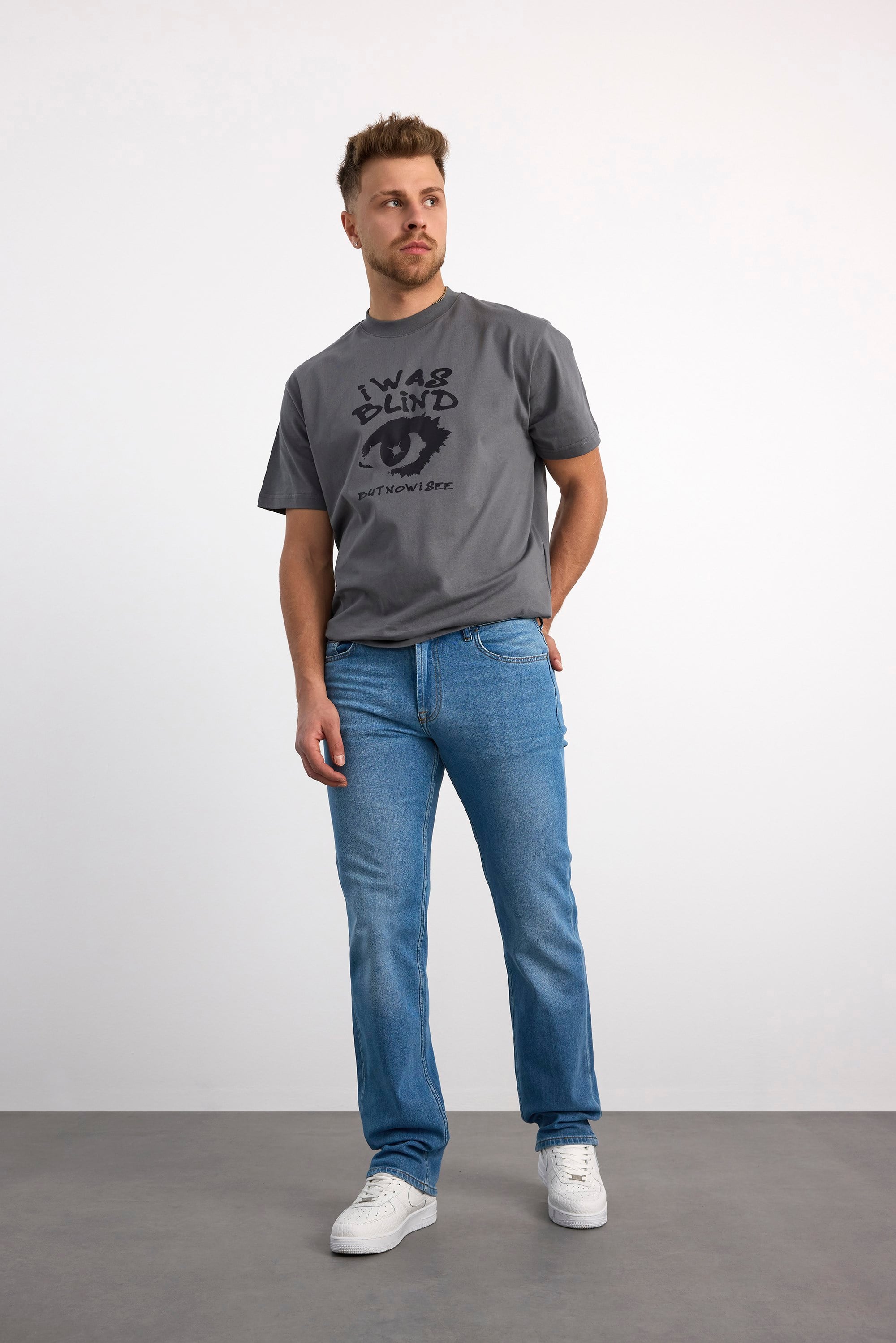 76077-73604 ERKEK REGULAR FİT MID WAIST MİD LEG DENİM PANTOLON 76077-73604