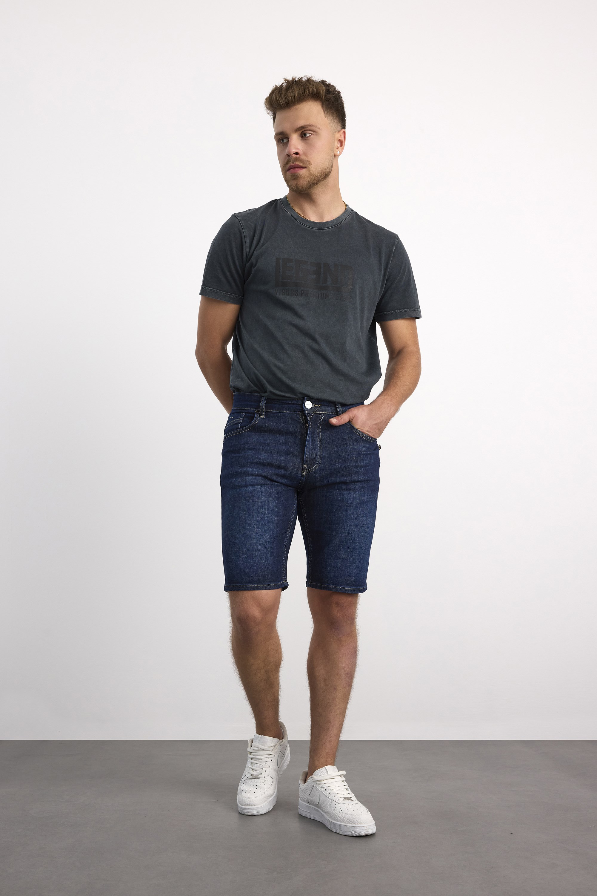 90336-73605 ERKEK COMFORT MID WAIST DENİM ŞORT 90336-73605