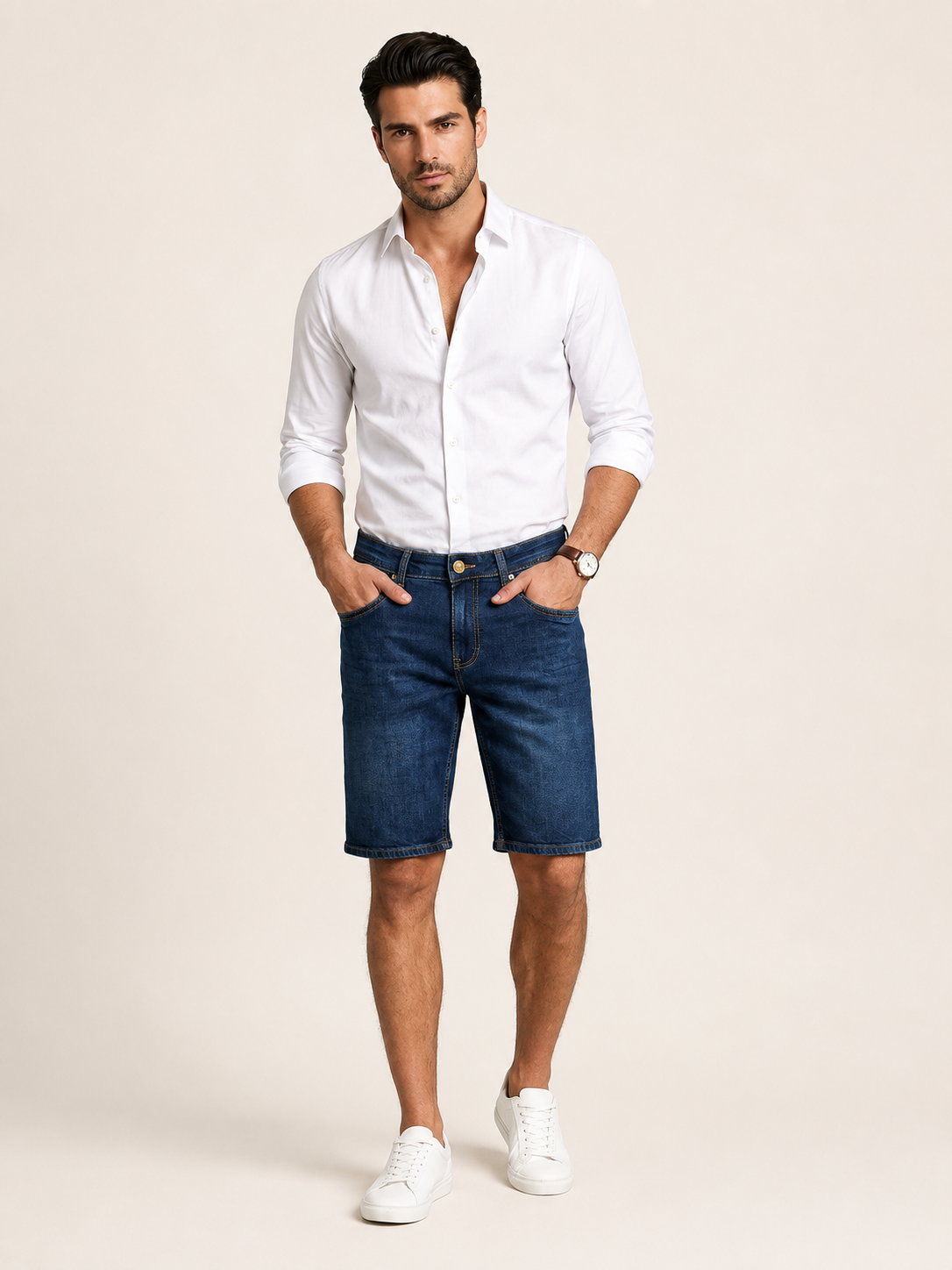 90341-73605 ERKEK COMFORT MID WAIST DENİM ŞORT 90341-73605