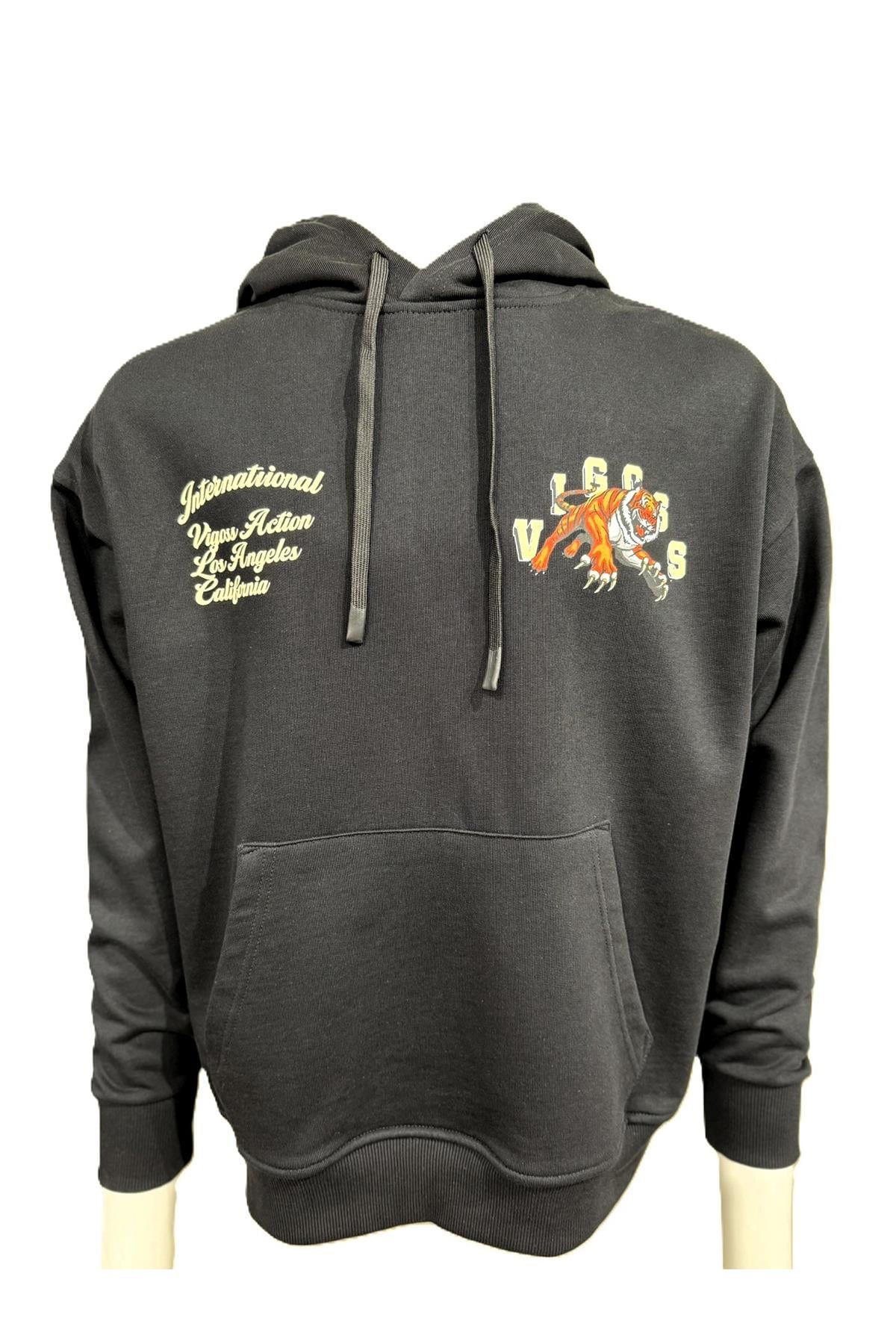 VIGOSS ACTION BASKILI KAPŞONLU SWEATHIRT 62901-30213