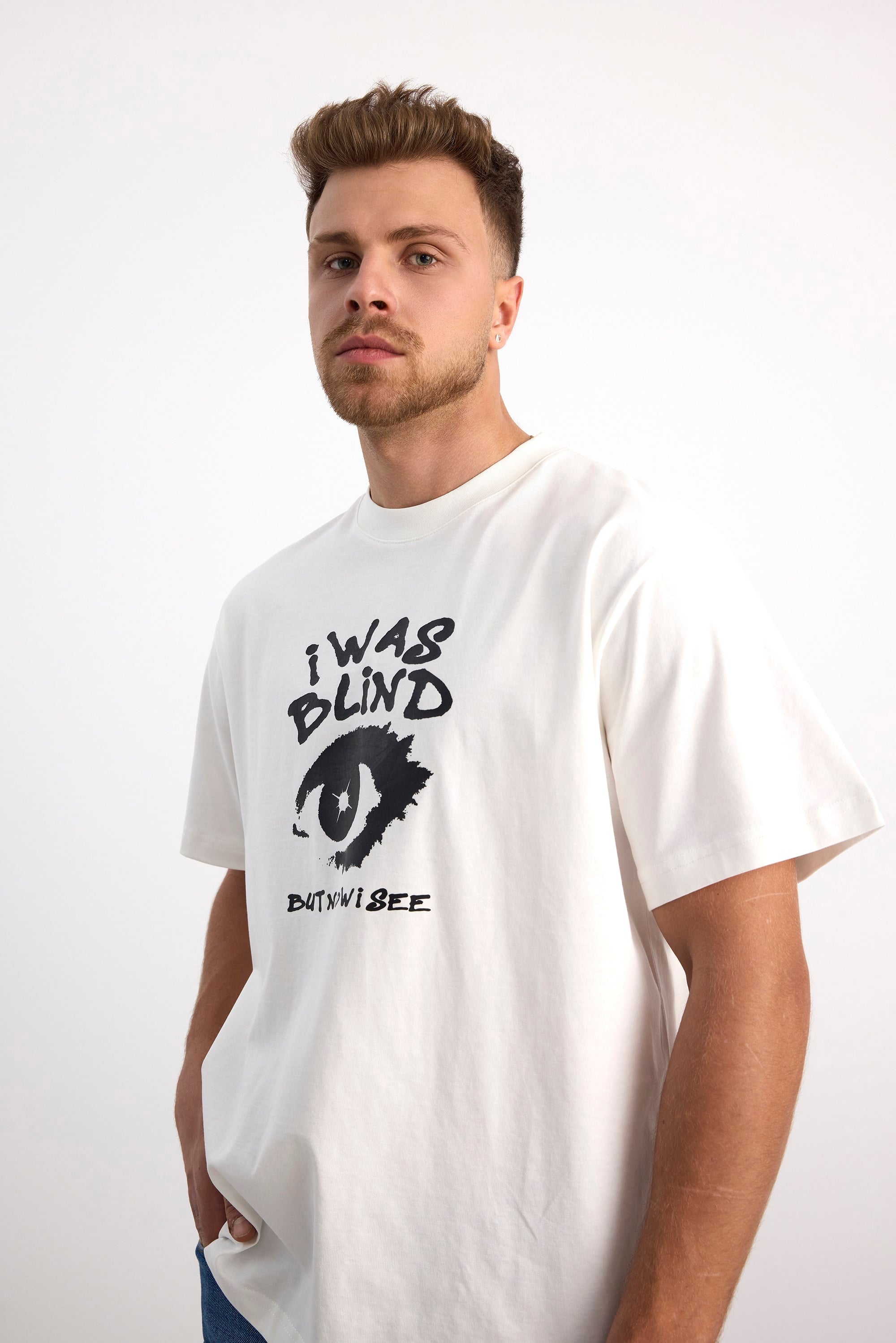 VIGOSS ACTION OVERSIZE BASKILI ERKEK T-SHIRT 63083-30226