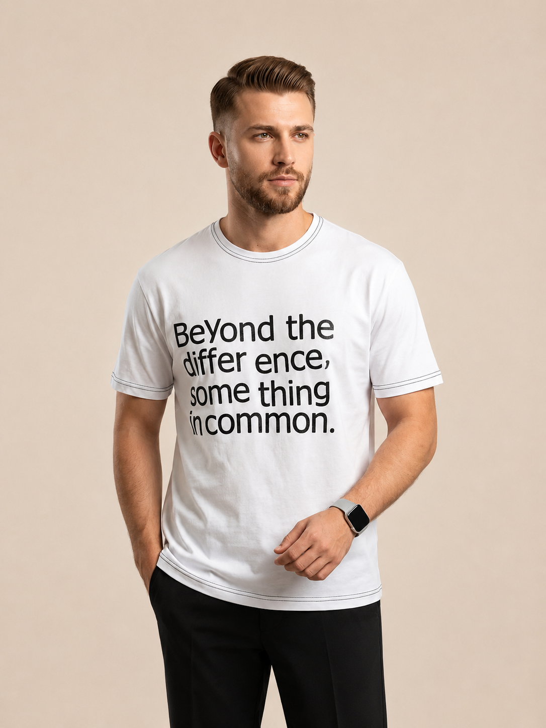 VIGOSS ACTION OWERSIZE BASKILI ERKEK T-SHIRT 62662-03501