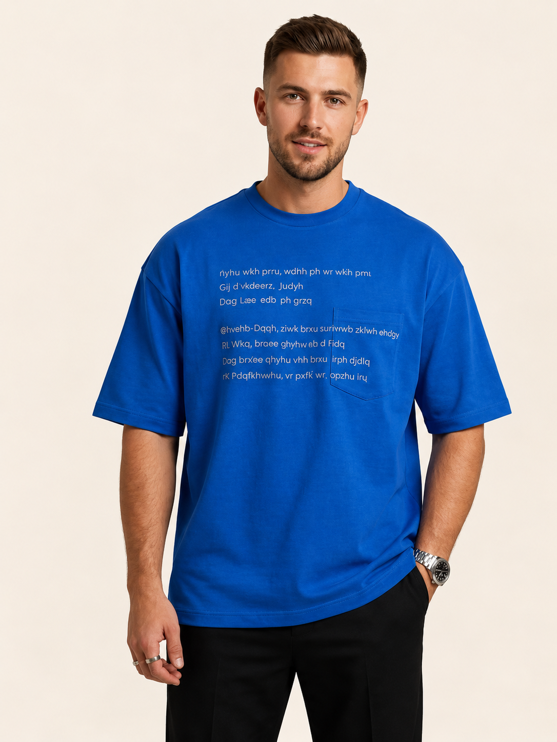 VIGOSS ACTION OWERSIZE CEPLİ ERKEK T-SHIRT 62673-30013