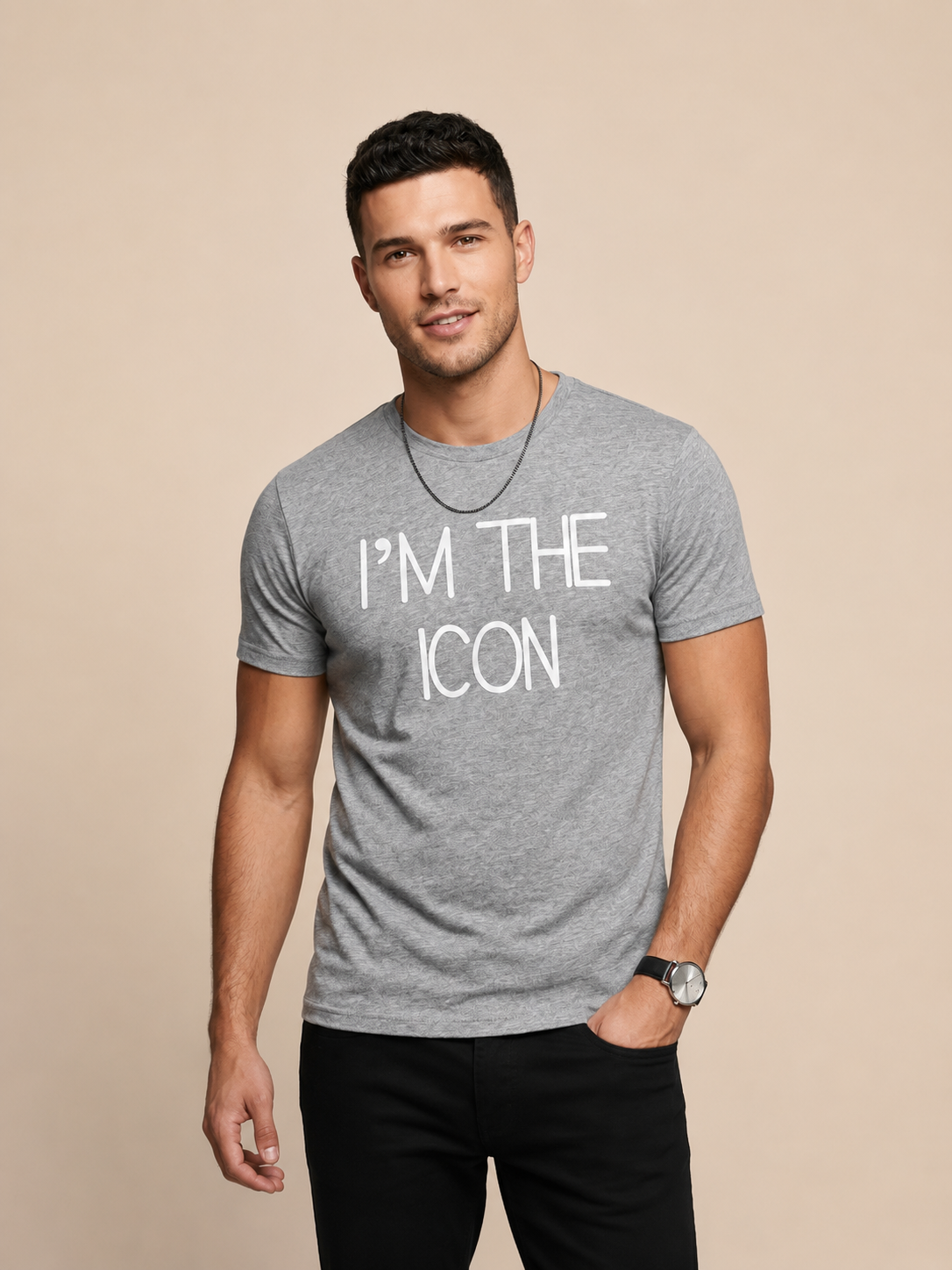 VİGOSS BASKILI ERKEK T-SHIRT 62361-30010
