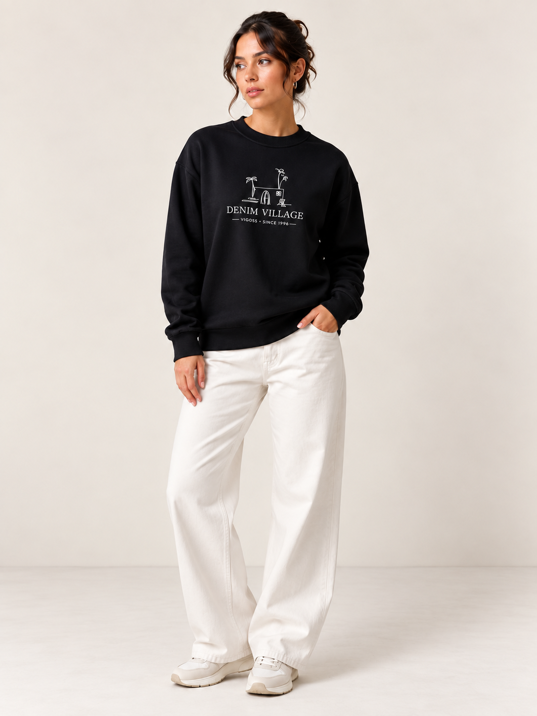 VİGOSS BASKILI  KADIN  SWEATSHIRT 14115-30112