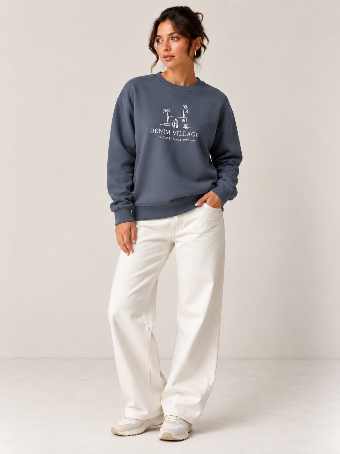 VİGOSS BASKILI  KADIN  SWEATSHIRT 14115-30112