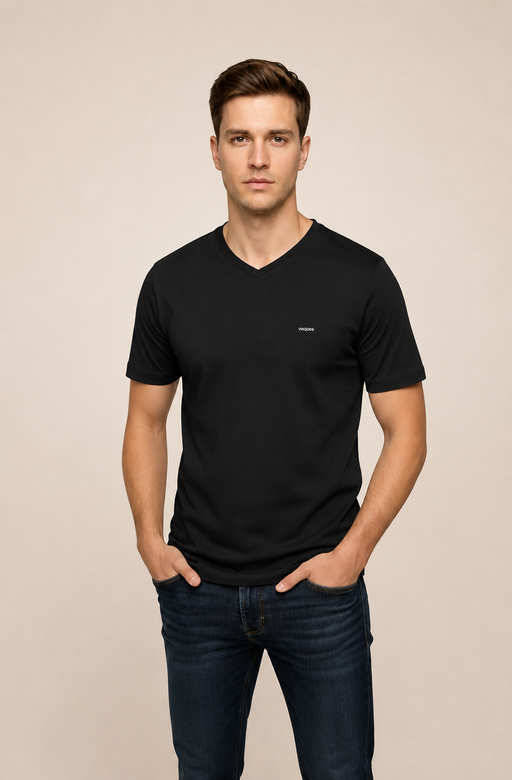 VİGOSS BATTAL V YAKA ERKEK T-SHIRT B3125-03370