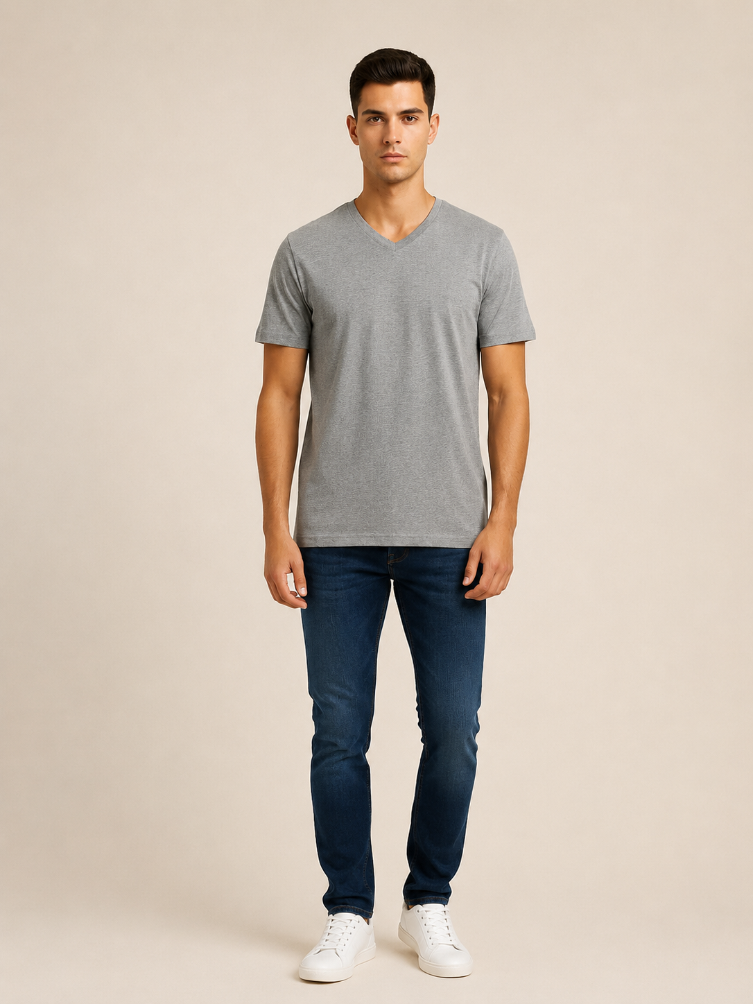 VİGOSS BATTAL V YAKA ERKEK T-SHIRT B3125-03370