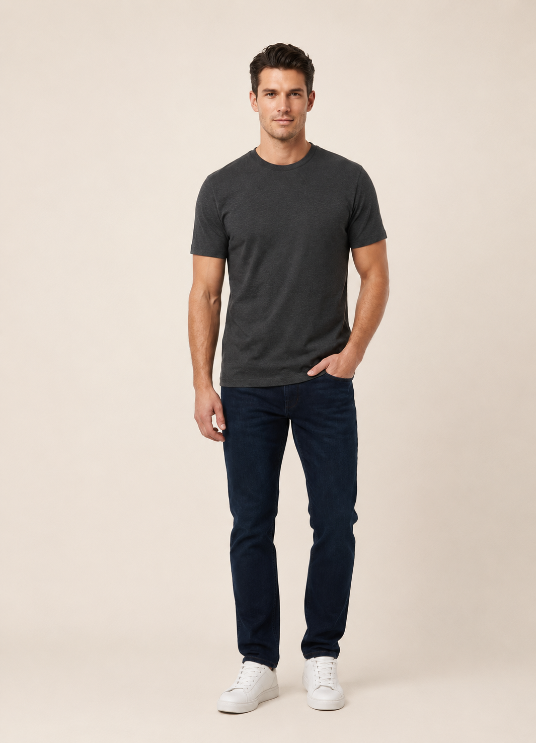 VİGOSS ERKEK BATTAL O YAKA BASIC T-SHIRT B3124-03370
