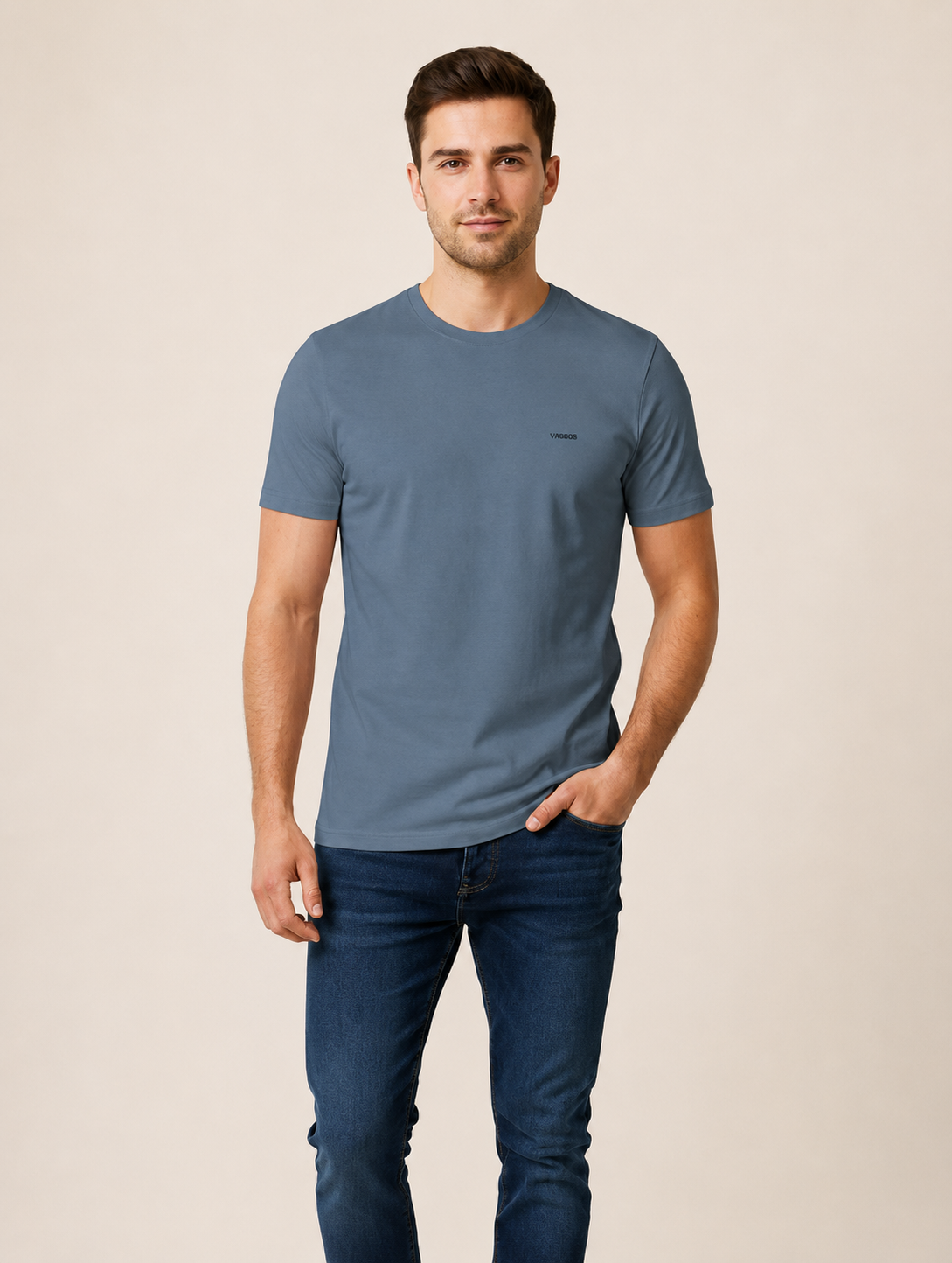 VİGOSS ERKEK BATTAL O YAKA BASIC T-SHIRT B3124-03370