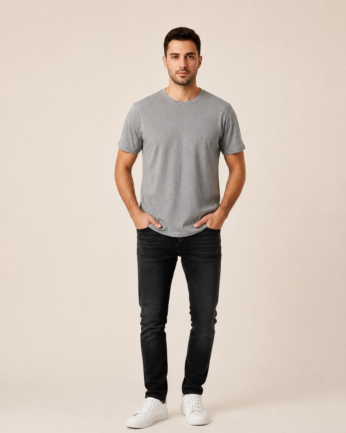 VİGOSS ERKEK BATTAL O YAKA BASIC T-SHIRT B3124-03370