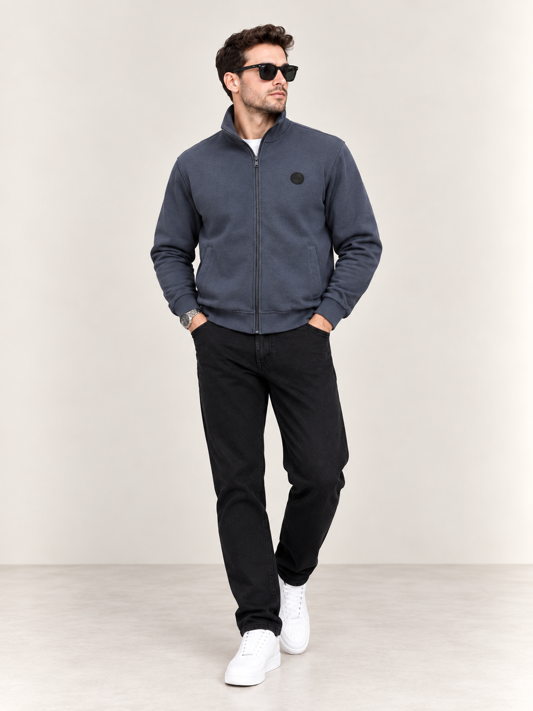 VİGOSS HAKİM YAKA FERM.  ERKEK SWEATSHIRT 63281-30112