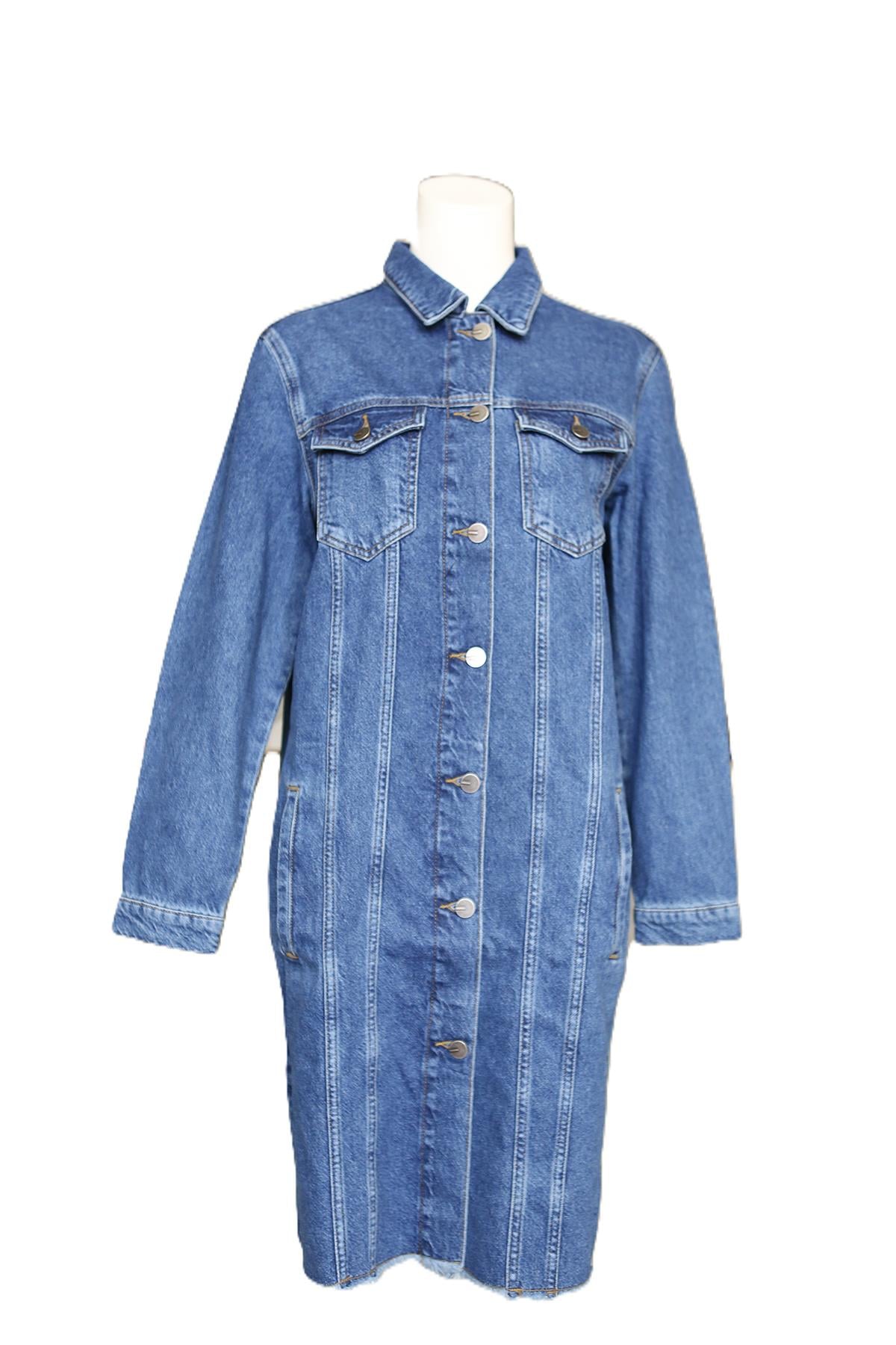 VİGOSS KADIN UZUN CEKET VS46554-09268