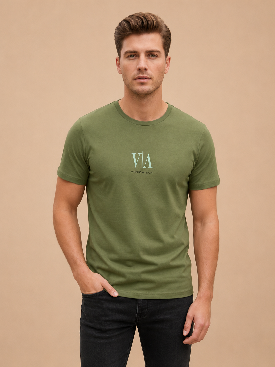 VOGOSS ACTION  BASKILI ERKEK T-SHIRT 62494-30010