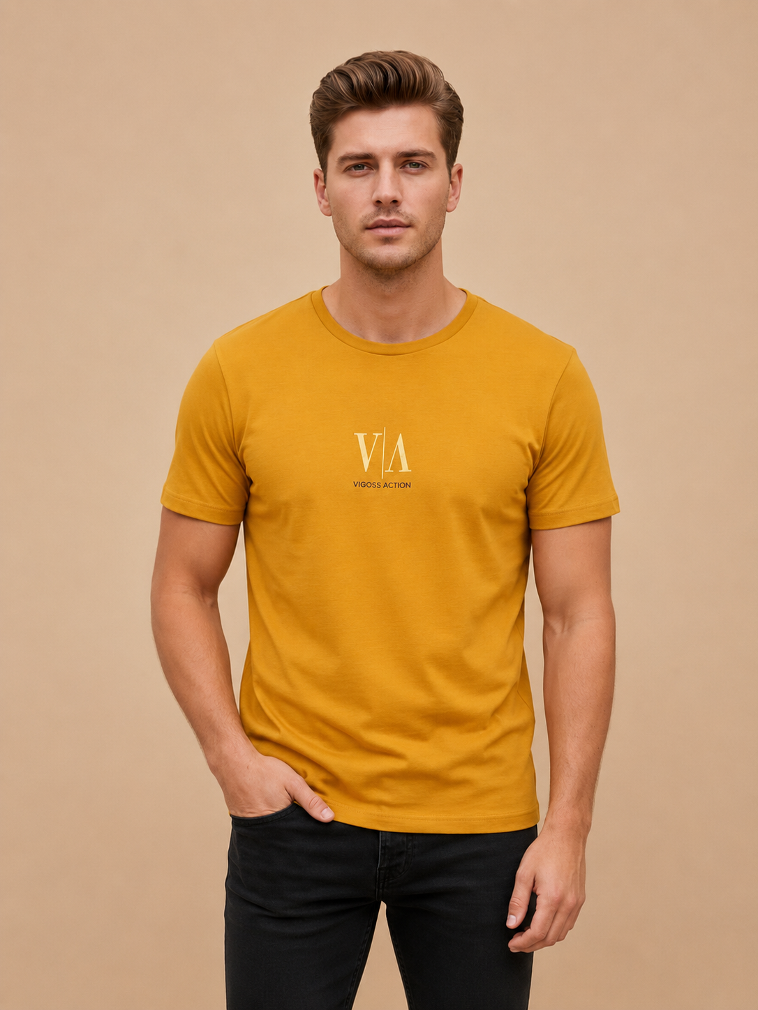 VOGOSS ACTION  BASKILI ERKEK T-SHIRT 62494-30010
