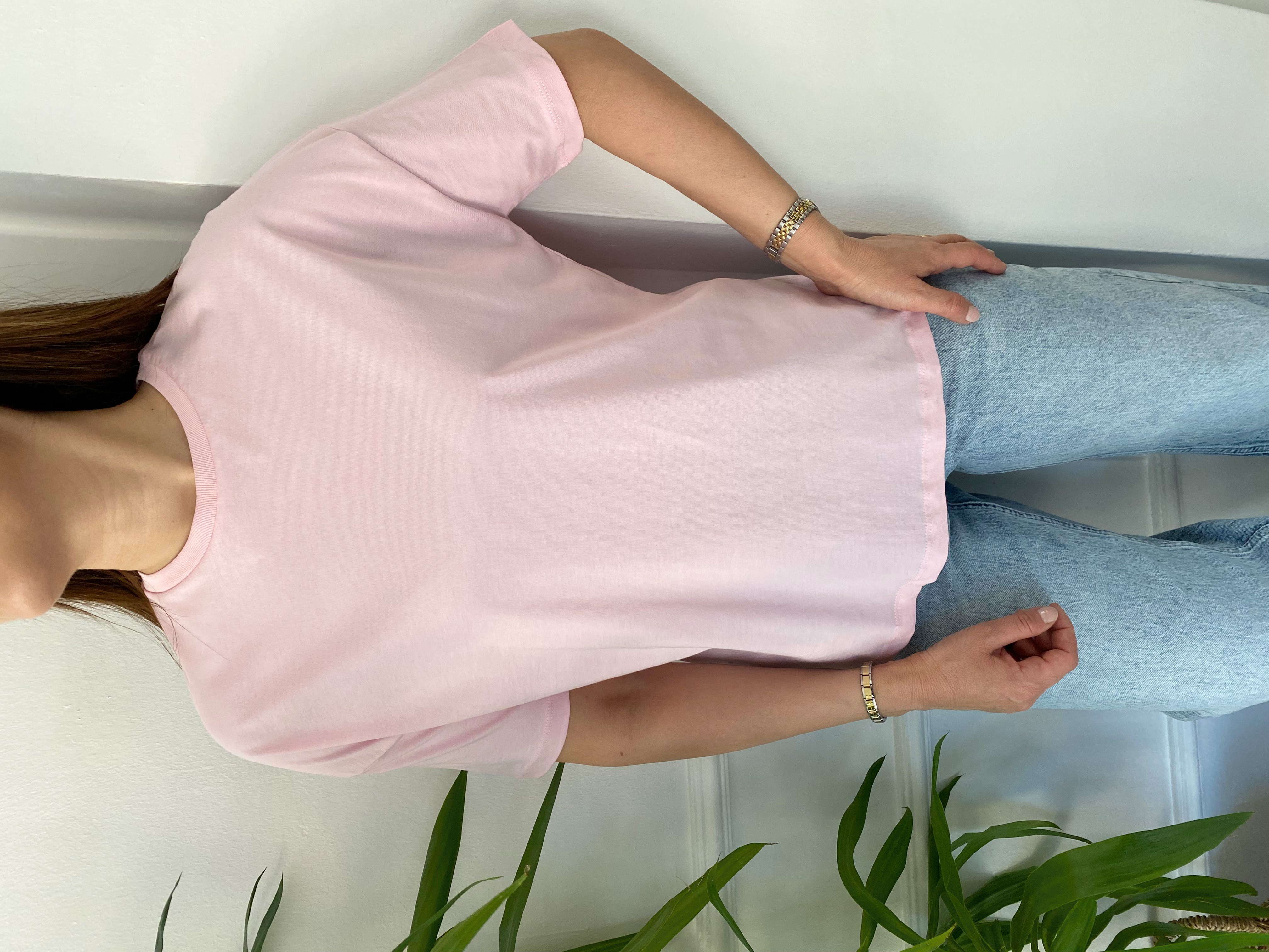 Basic Tişort Pembe