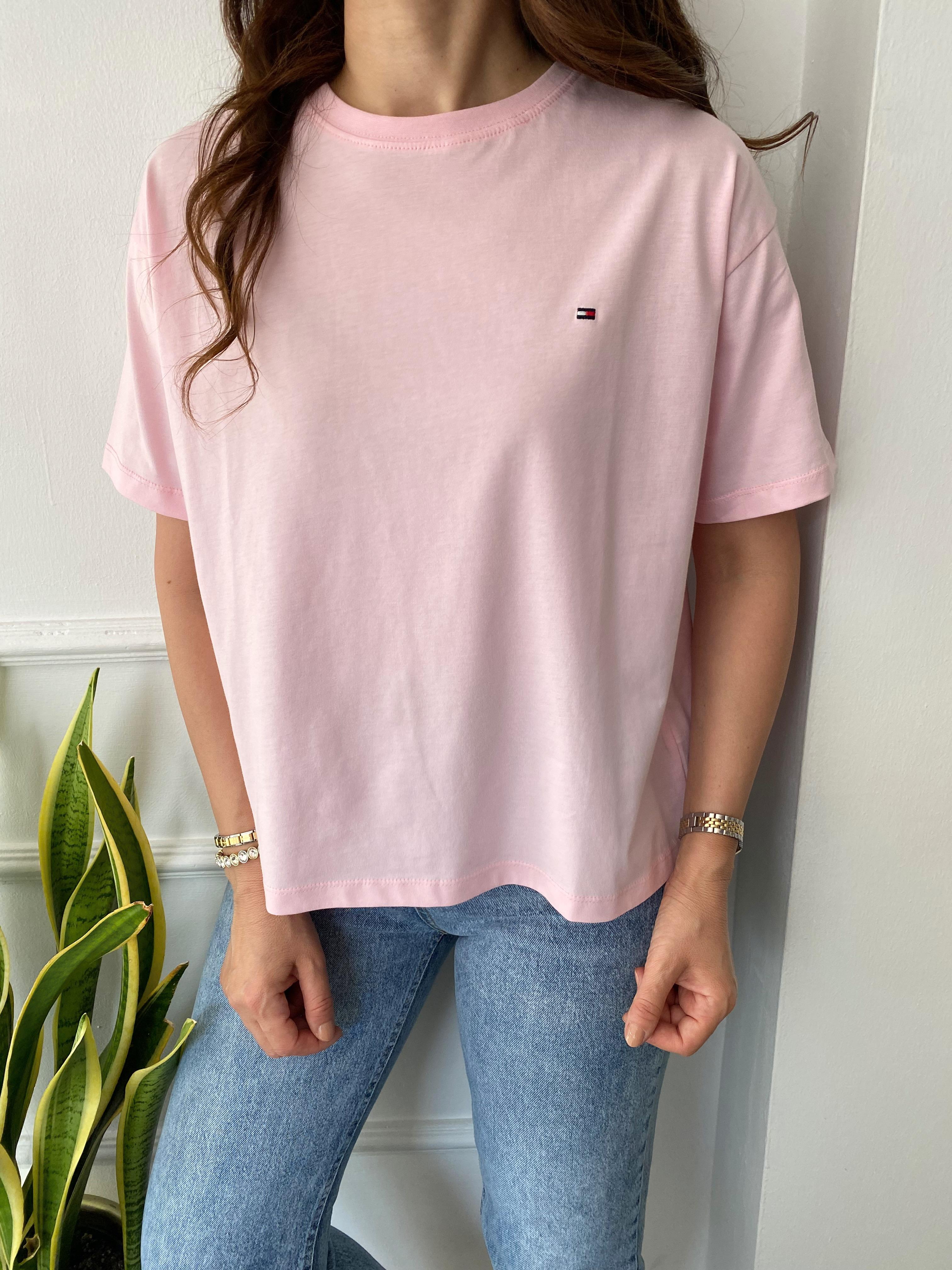 Orj. Marka Basic Tişort Pembe