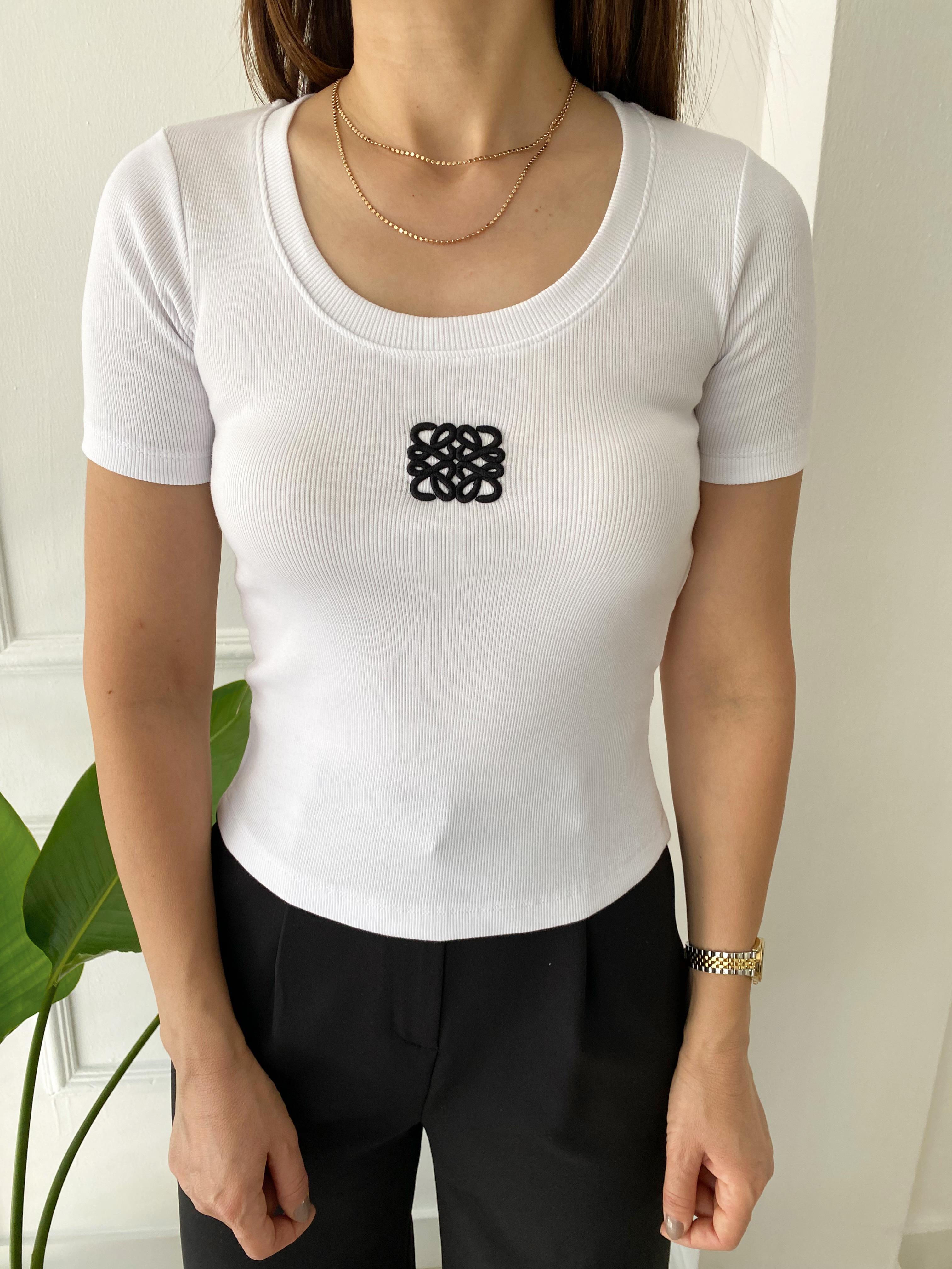 Nakışlı Fitilli Body Beyaz · 3